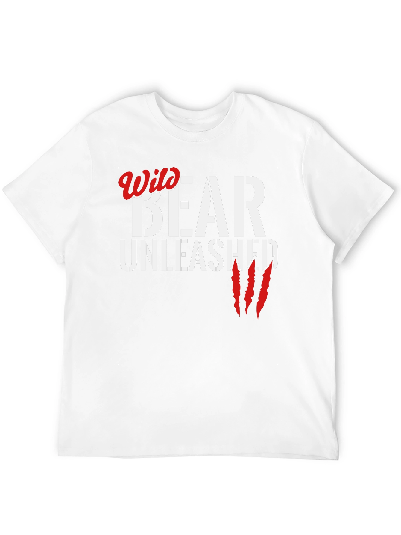 Wild Bear Unleashed Black Graphic Tee