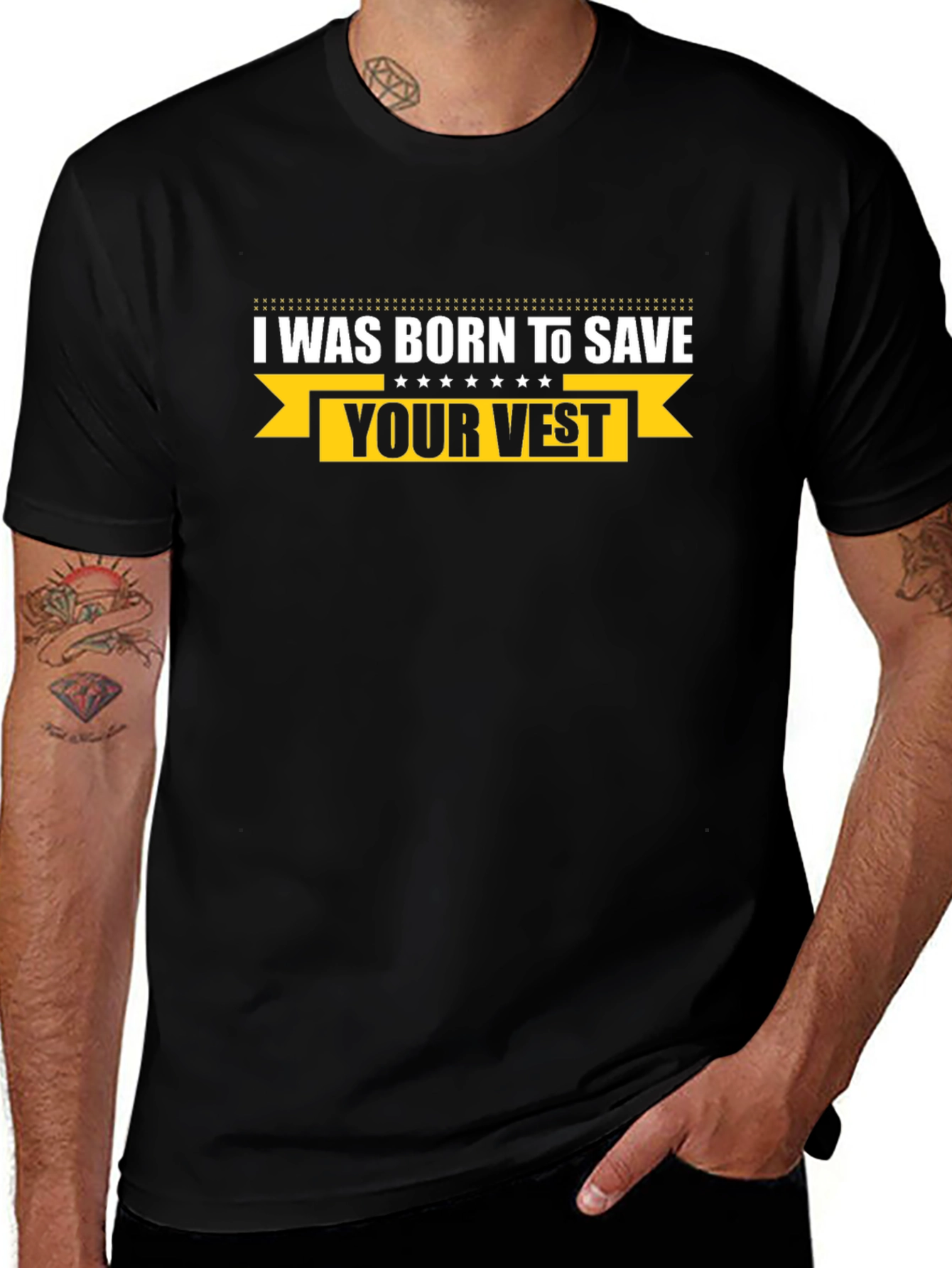 I Was Born To Save Your Vest T-Shirt