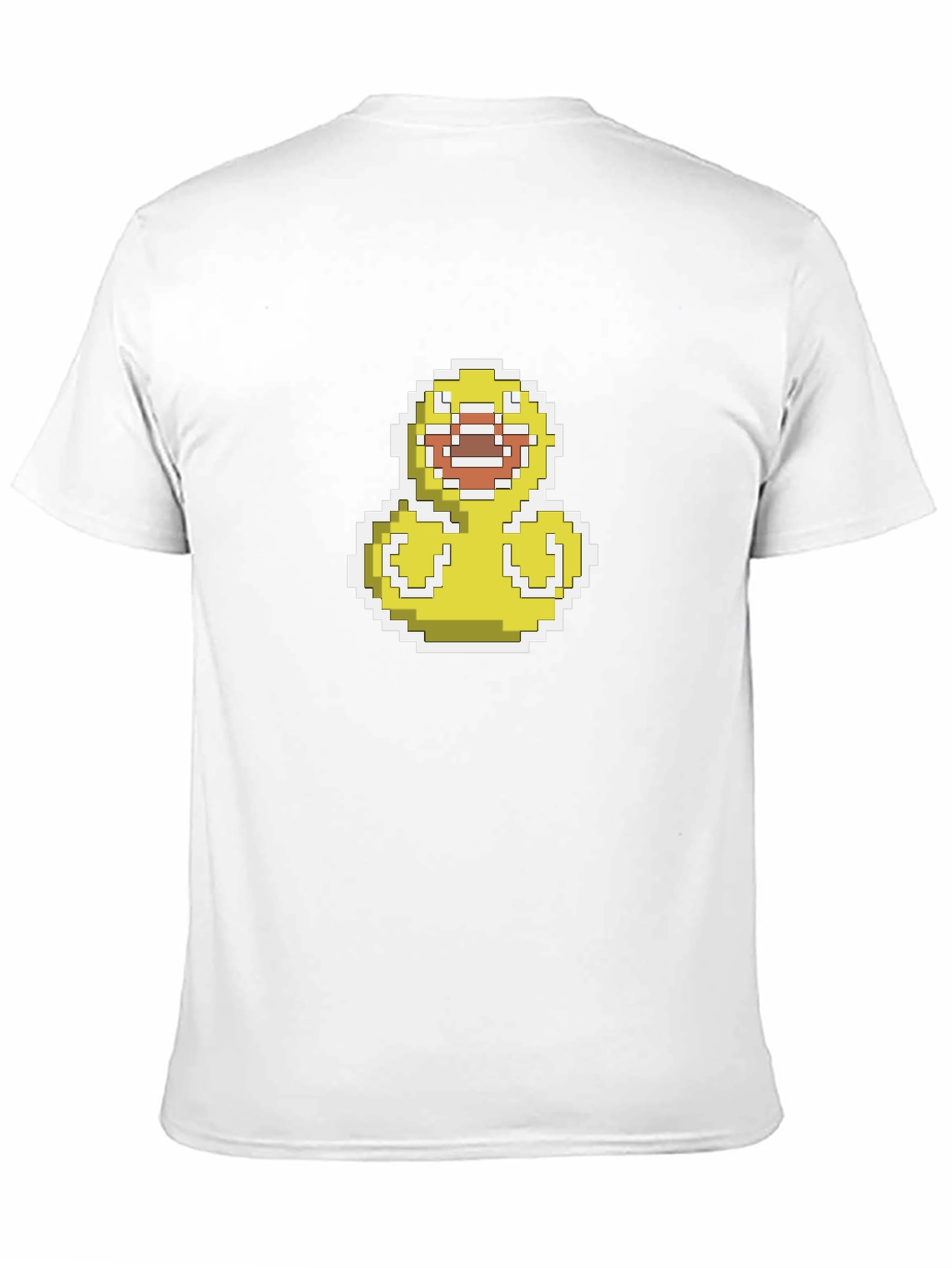 Pixel Duck Graphic Black T-Shirt - Casual Style