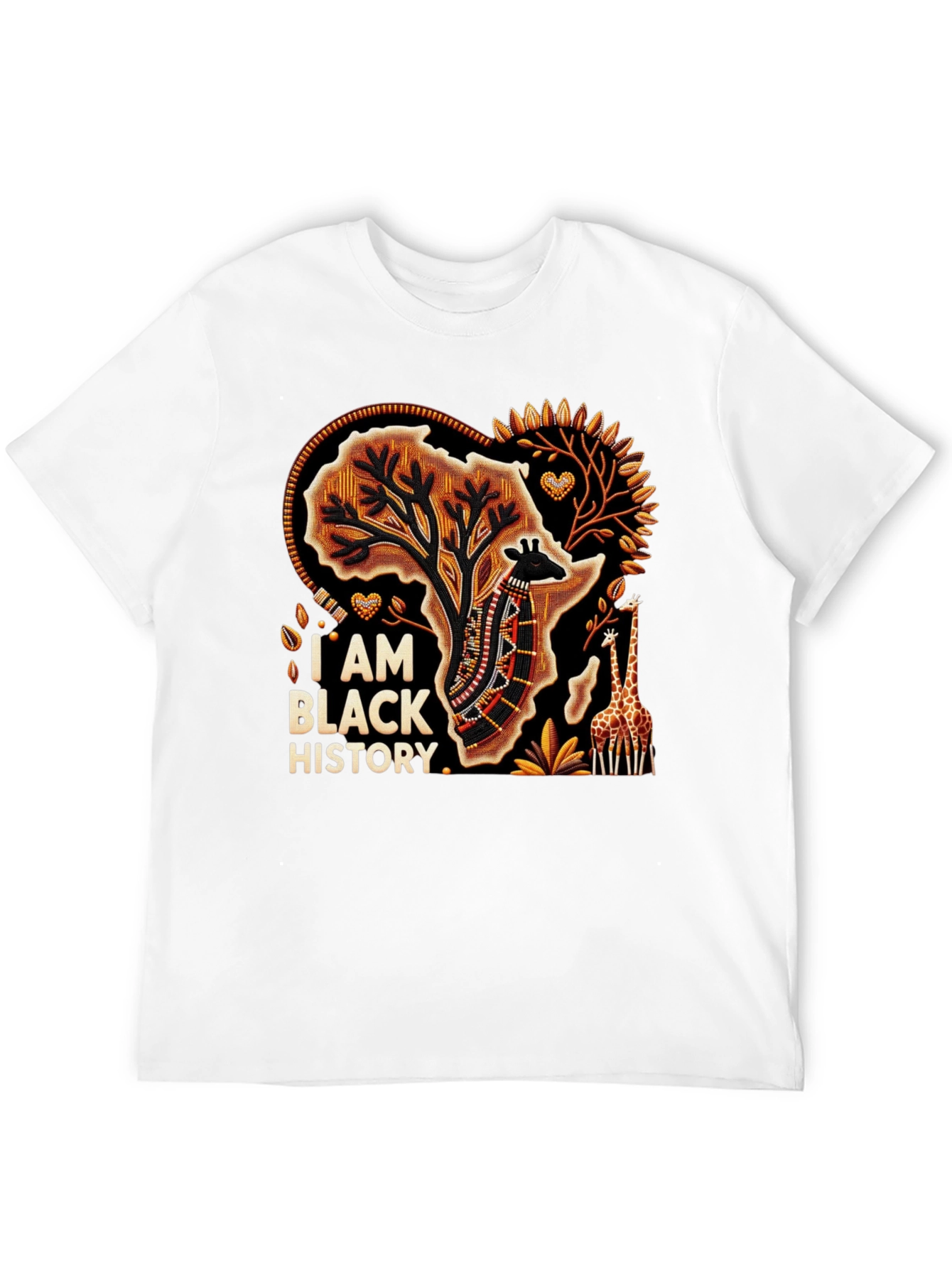 Black History T-Shirt - African Giraffe Tee