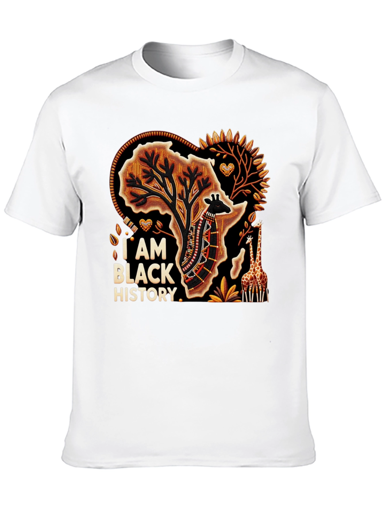 Black History T-Shirt - African Giraffe Tee
