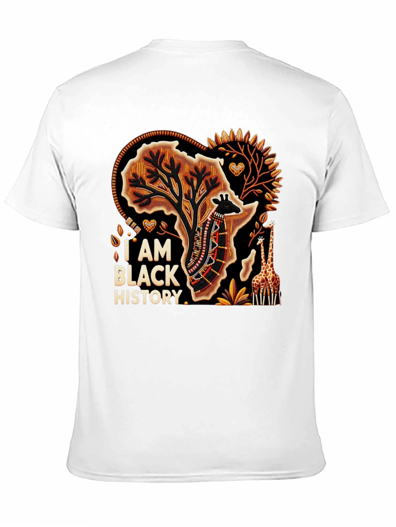Black History T-Shirt - African Giraffe Tee