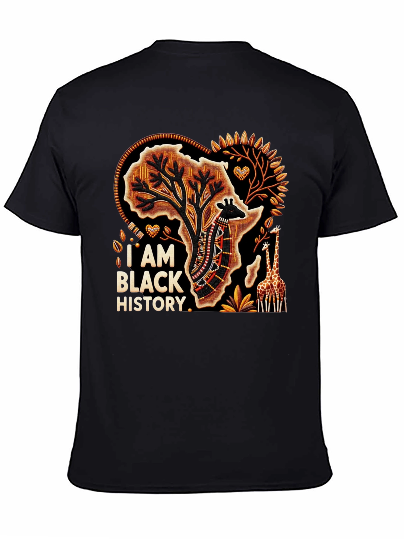 Black History T-Shirt - African Giraffe Tee