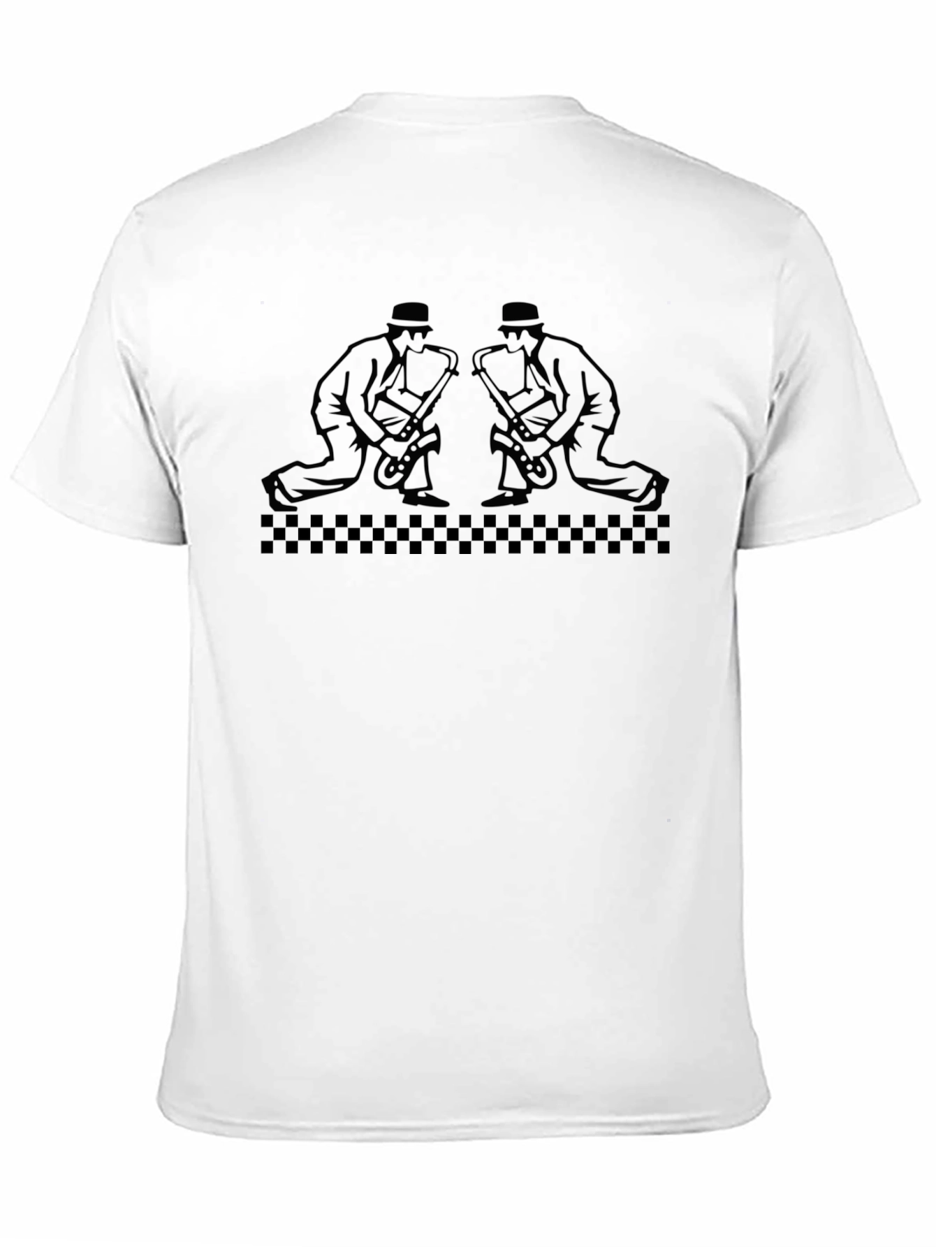 Saxophone Men Graphic Black T-Shirt