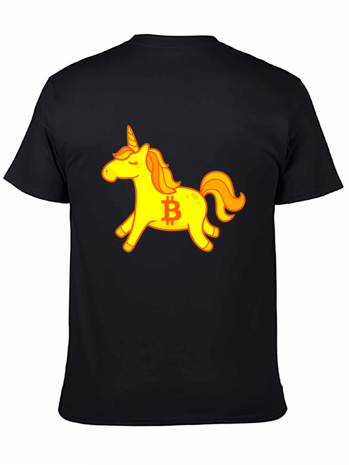 Bitcoin Unicorn Black T-Shirt