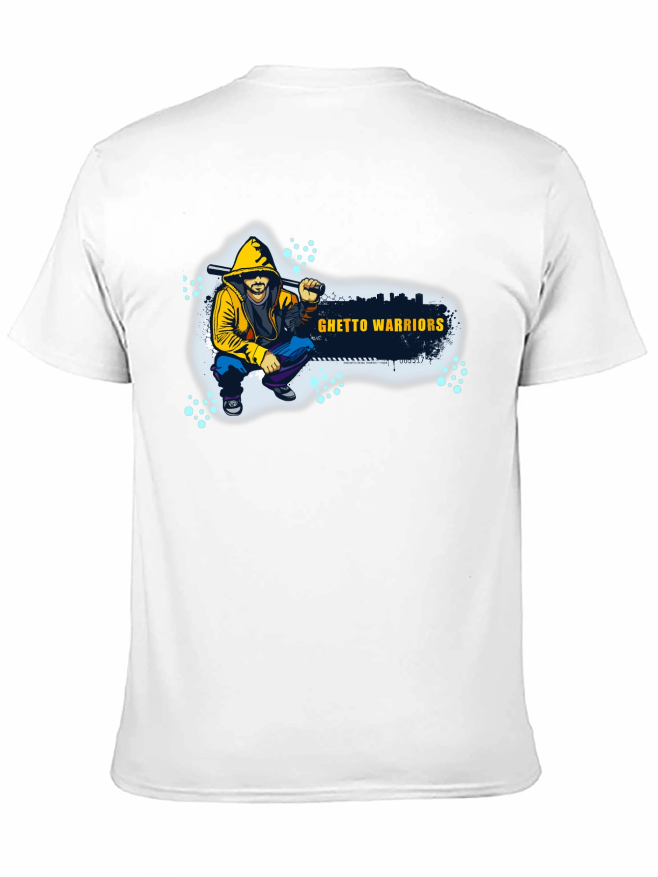 Ghetto Warriors Black Graphic T-Shirt