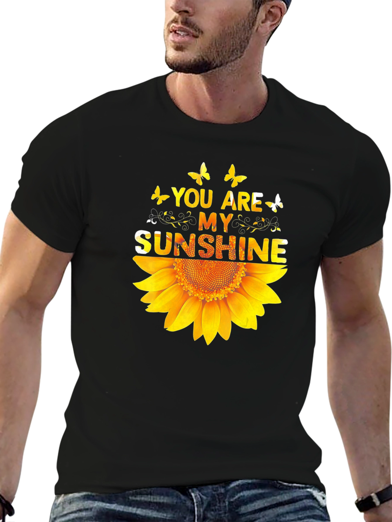 You Are My Sunshine Sunflower Graphic T-Shirt