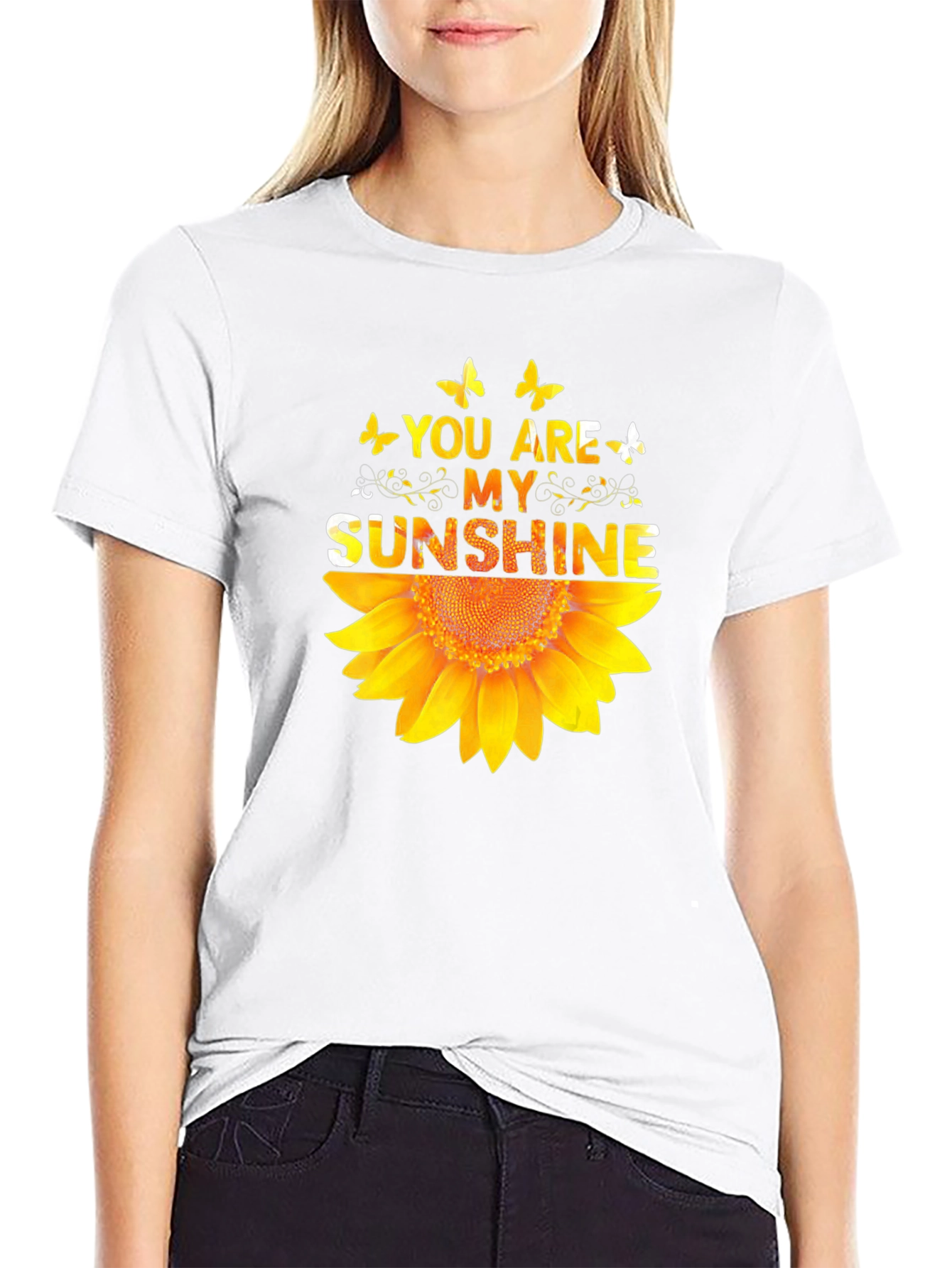 You Are My Sunshine Sunflower Graphic T-Shirt