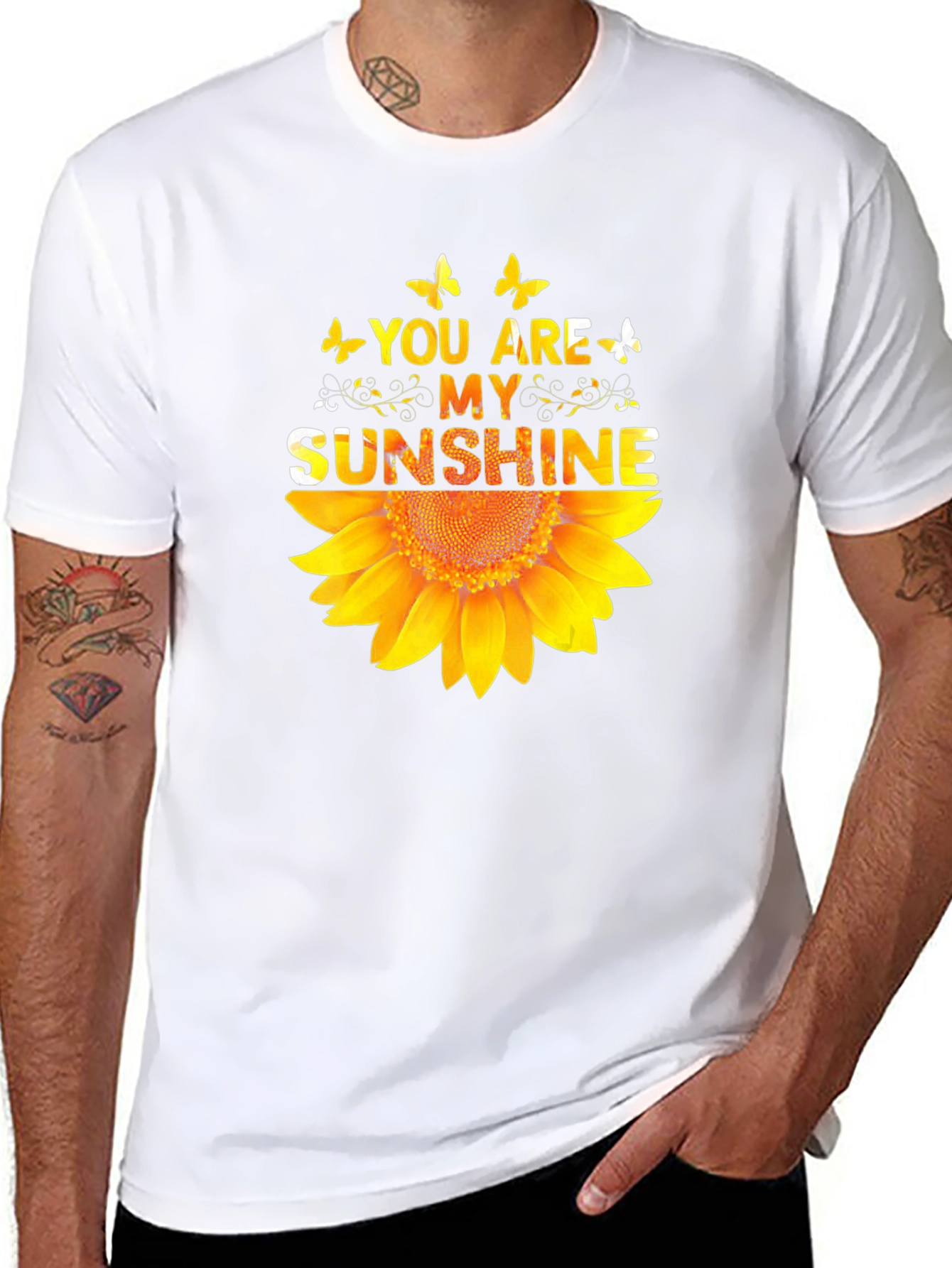 You Are My Sunshine Sunflower Graphic T-Shirt