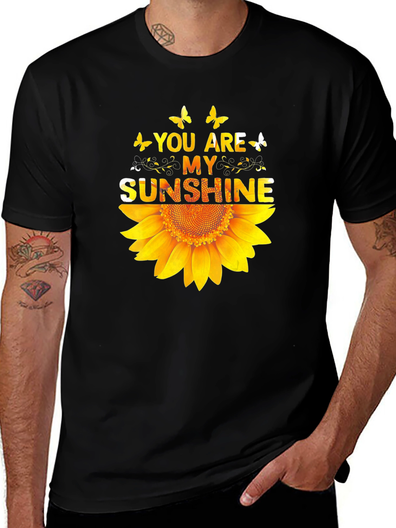You Are My Sunshine Sunflower Graphic T-Shirt