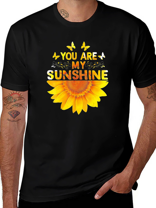 You Are My Sunshine Sunflower Graphic T-Shirt