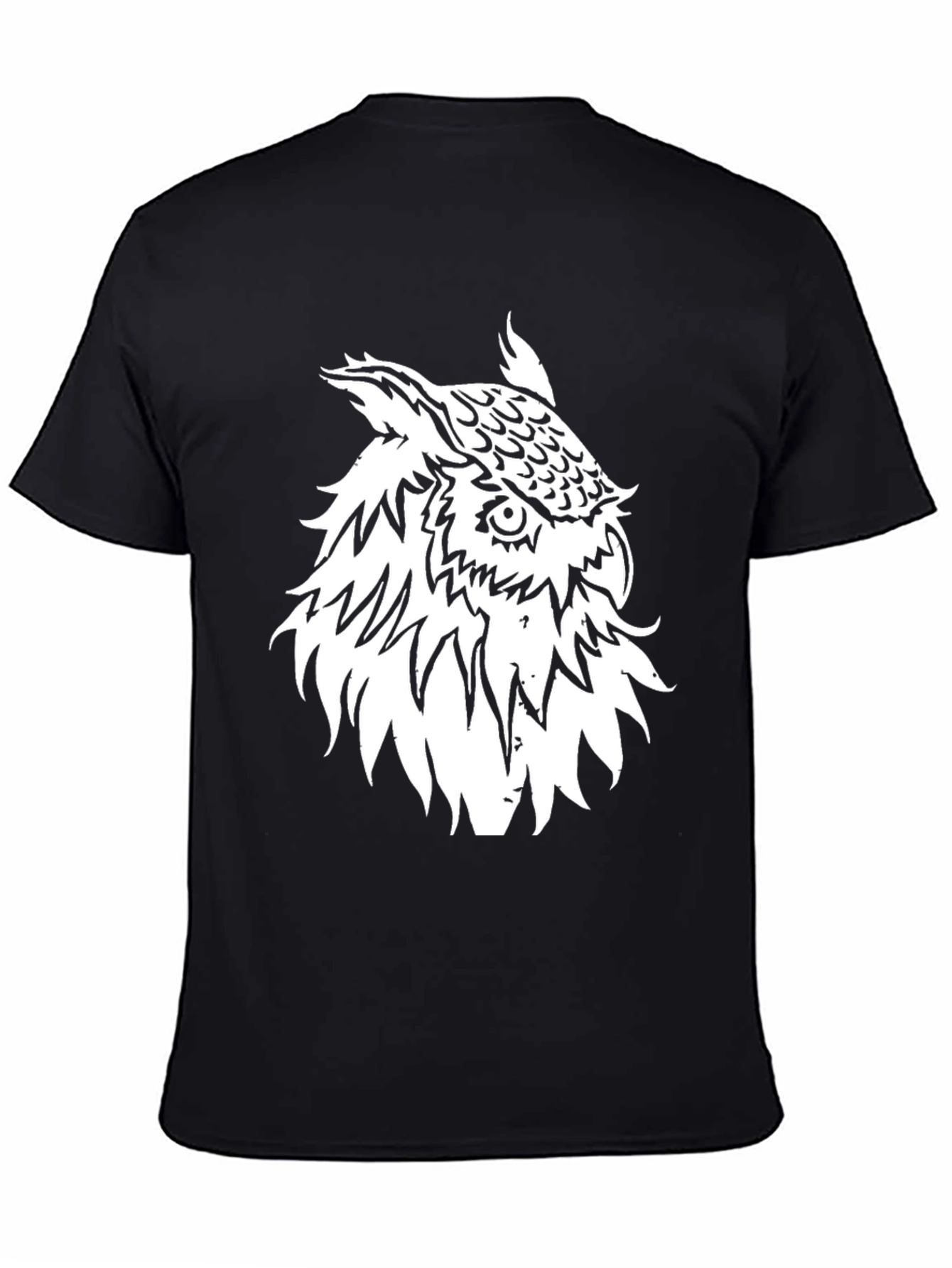 Cool Owl Graphic Black T-Shirt