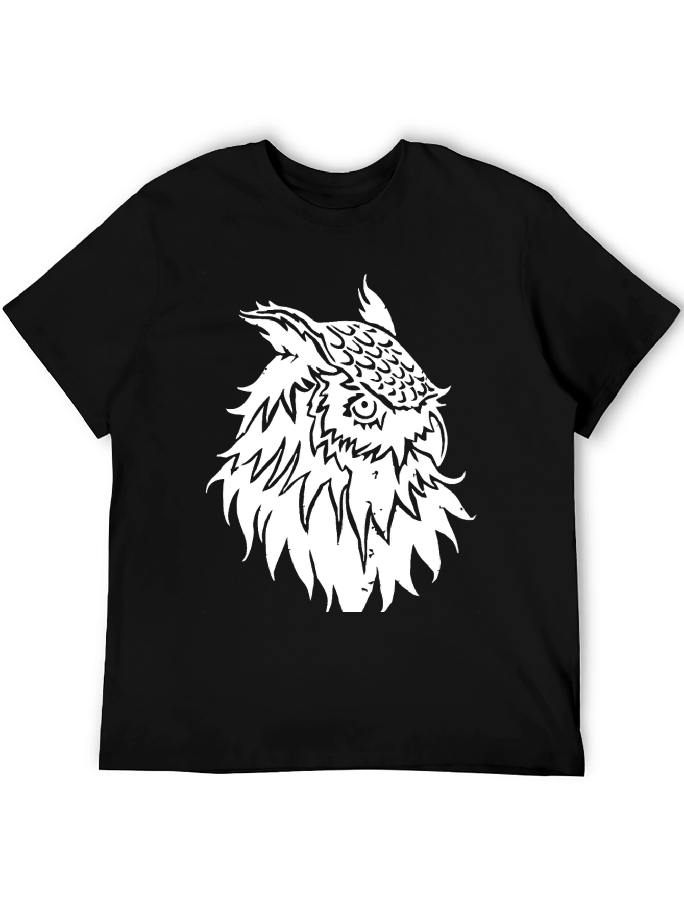 Cool Owl Graphic Black T-Shirt