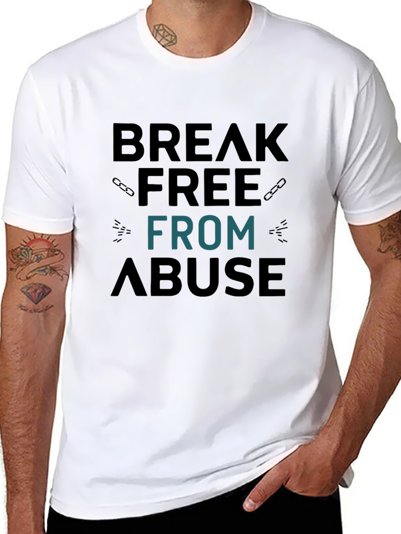Break Free From Abuse Graphic Tee