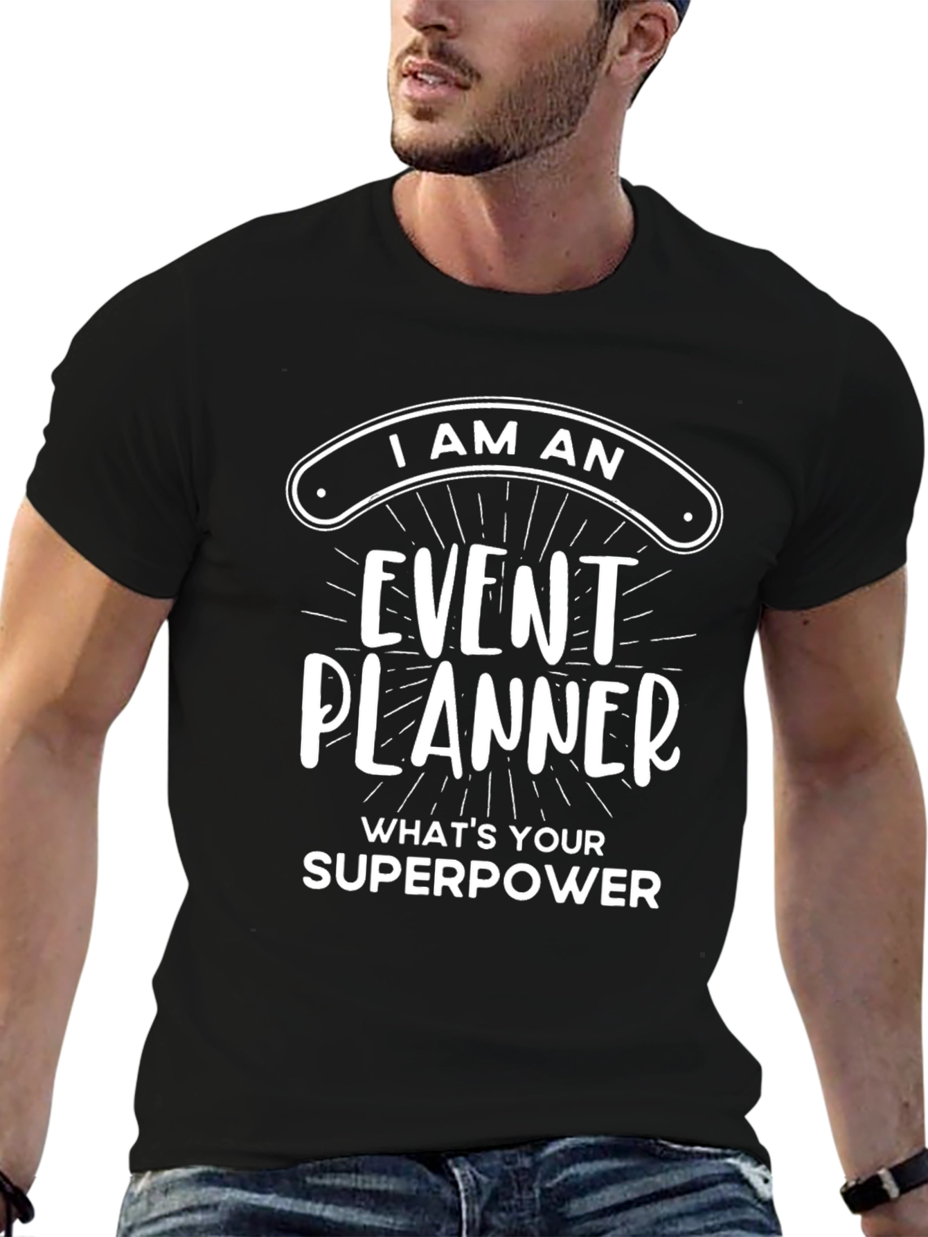 Event Planner Superpower T-Shirt - Black