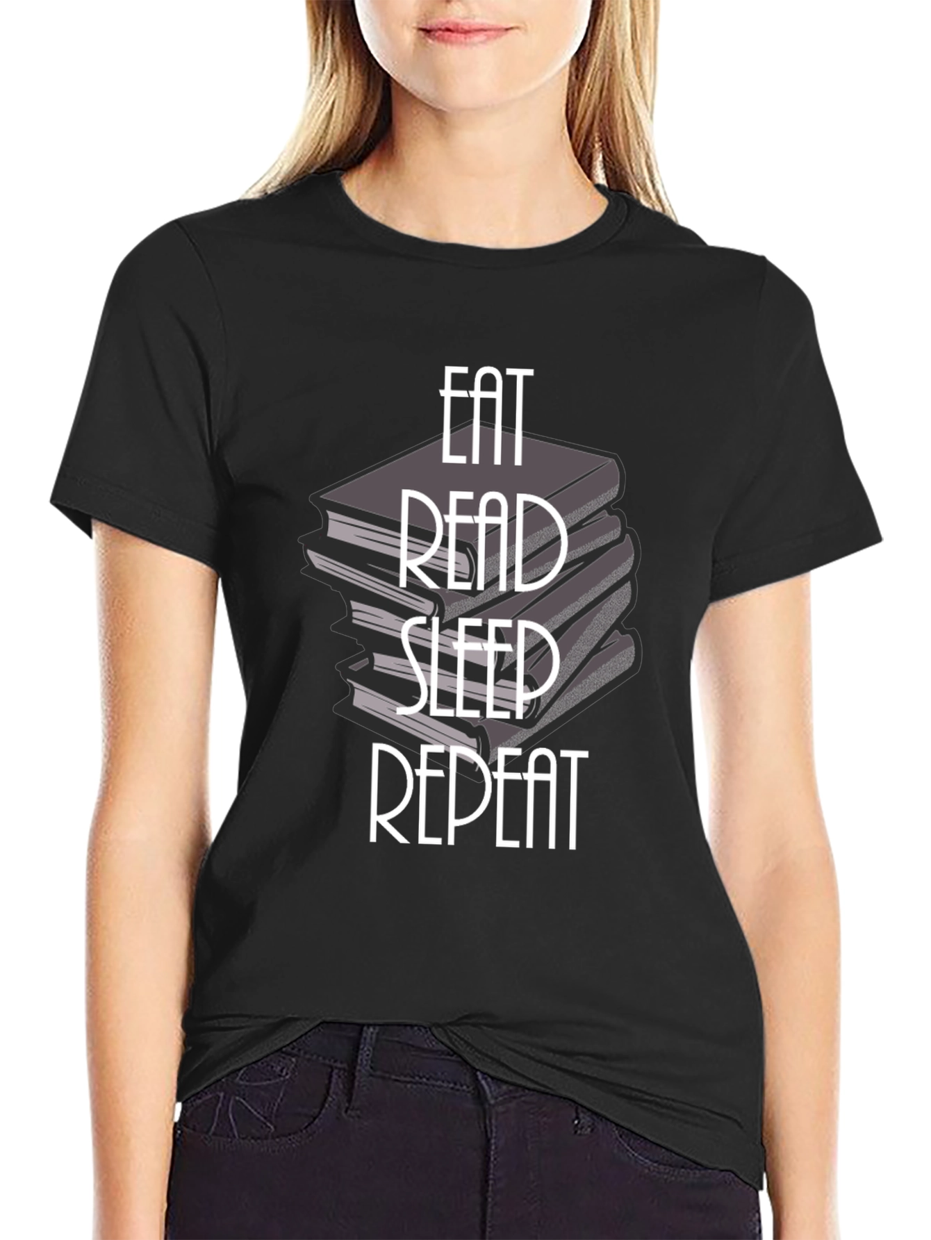 Eat Read Sleep Repeat T-Shirt - Book Lover Tee