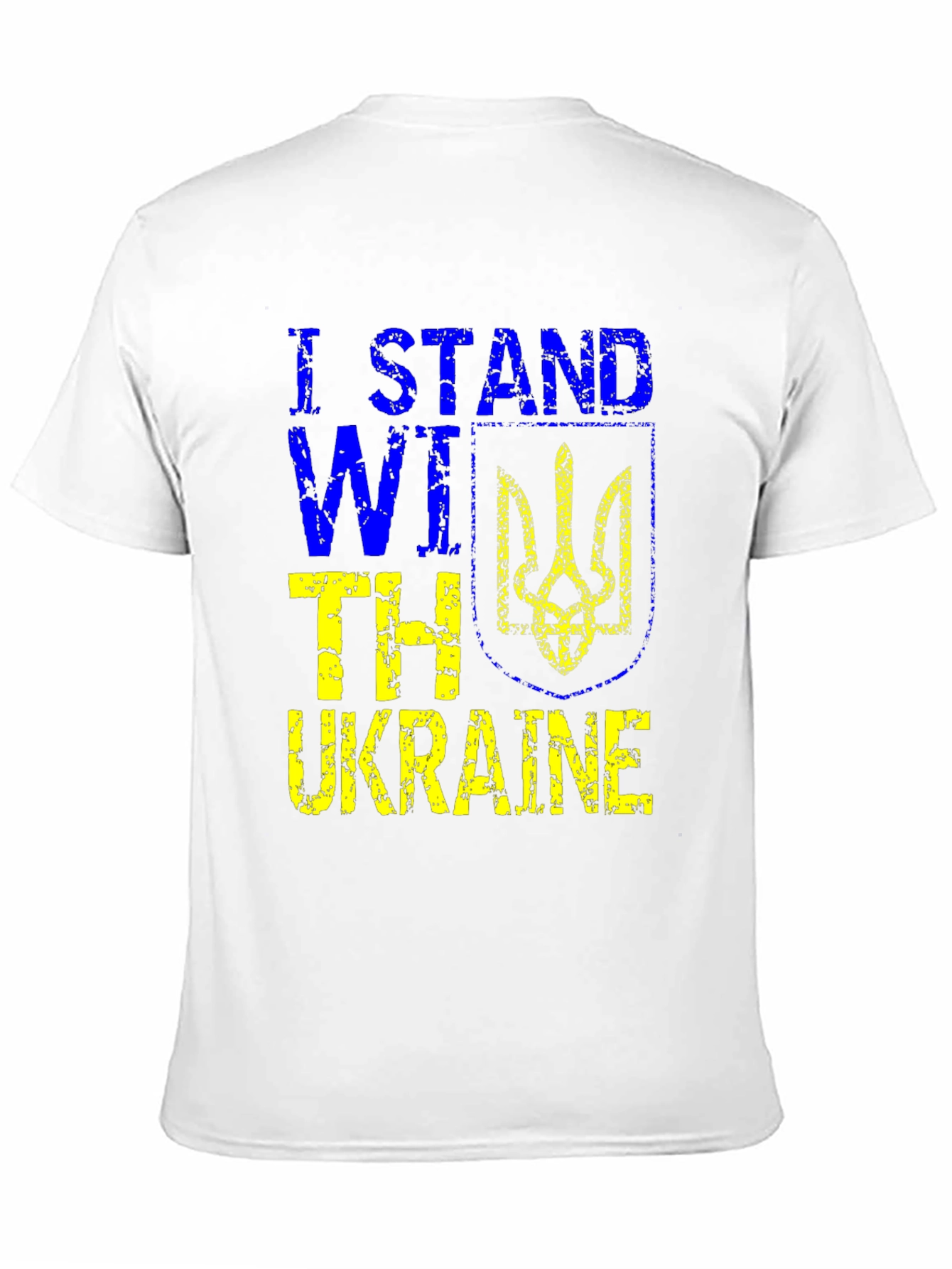 I Stand With Ukraine Black T-Shirt