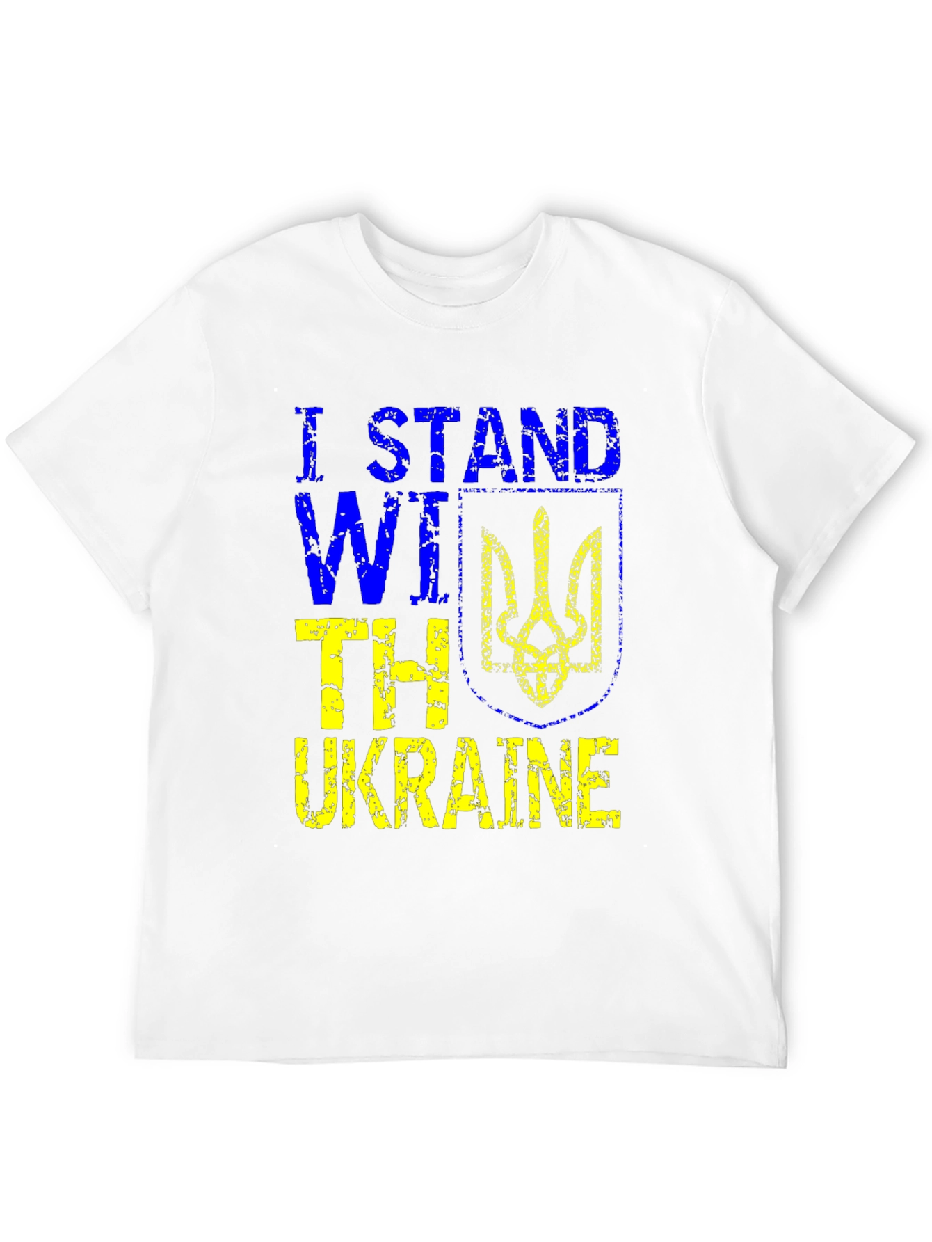 I Stand With Ukraine Black T-Shirt