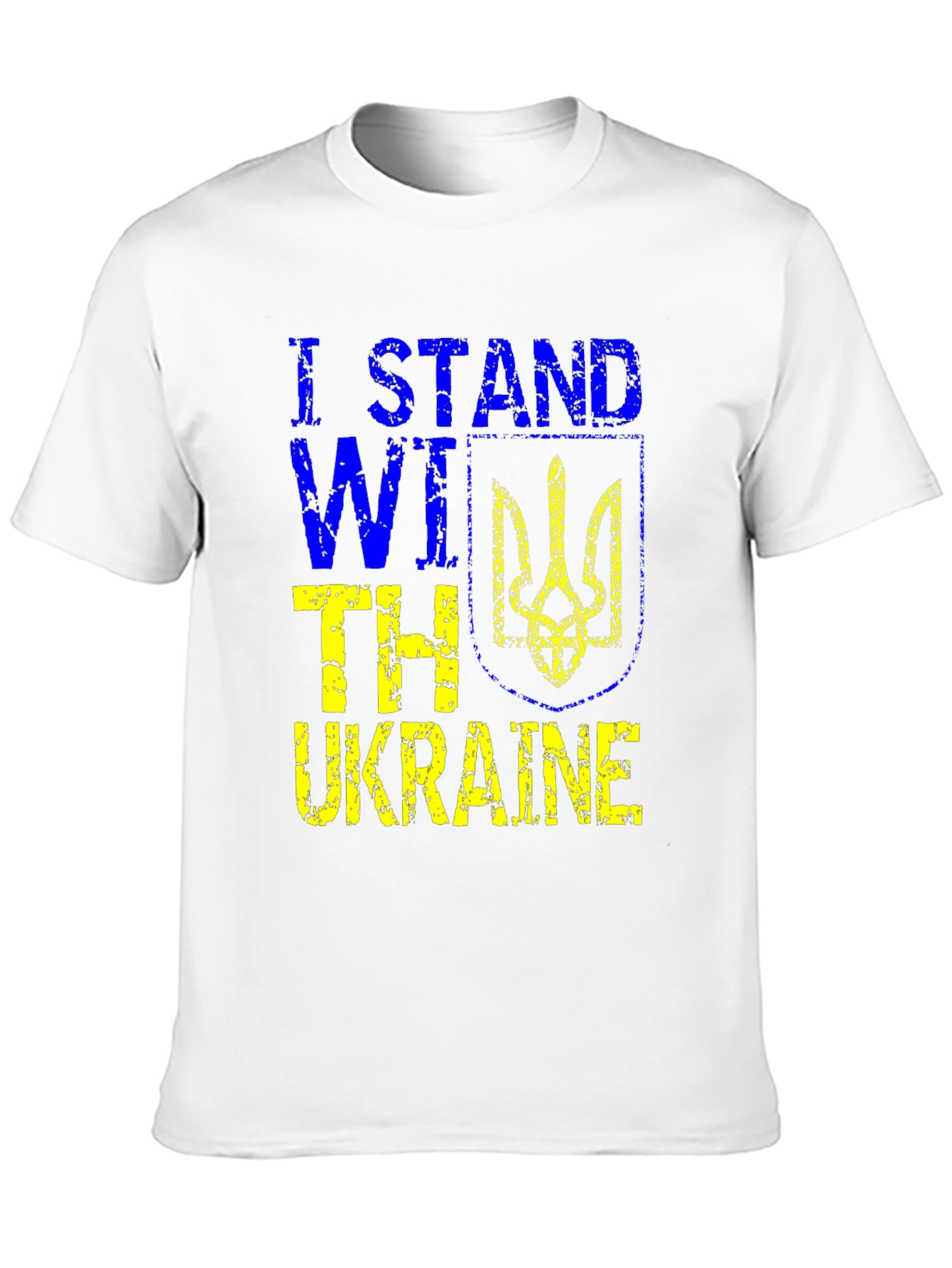 I Stand With Ukraine Black T-Shirt
