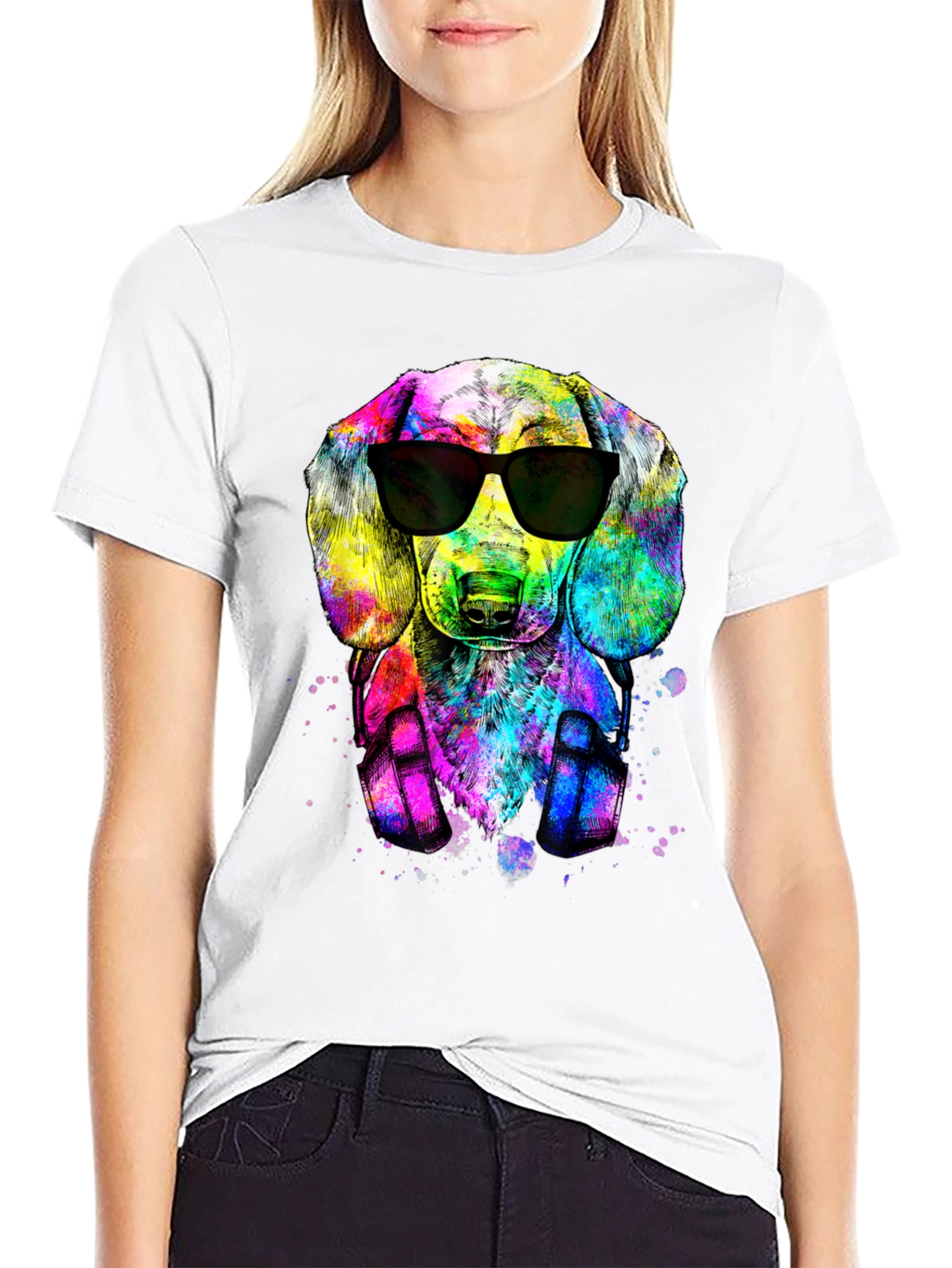 Cool Dachshund Dog T-Shirt - Black Graphic Tee
