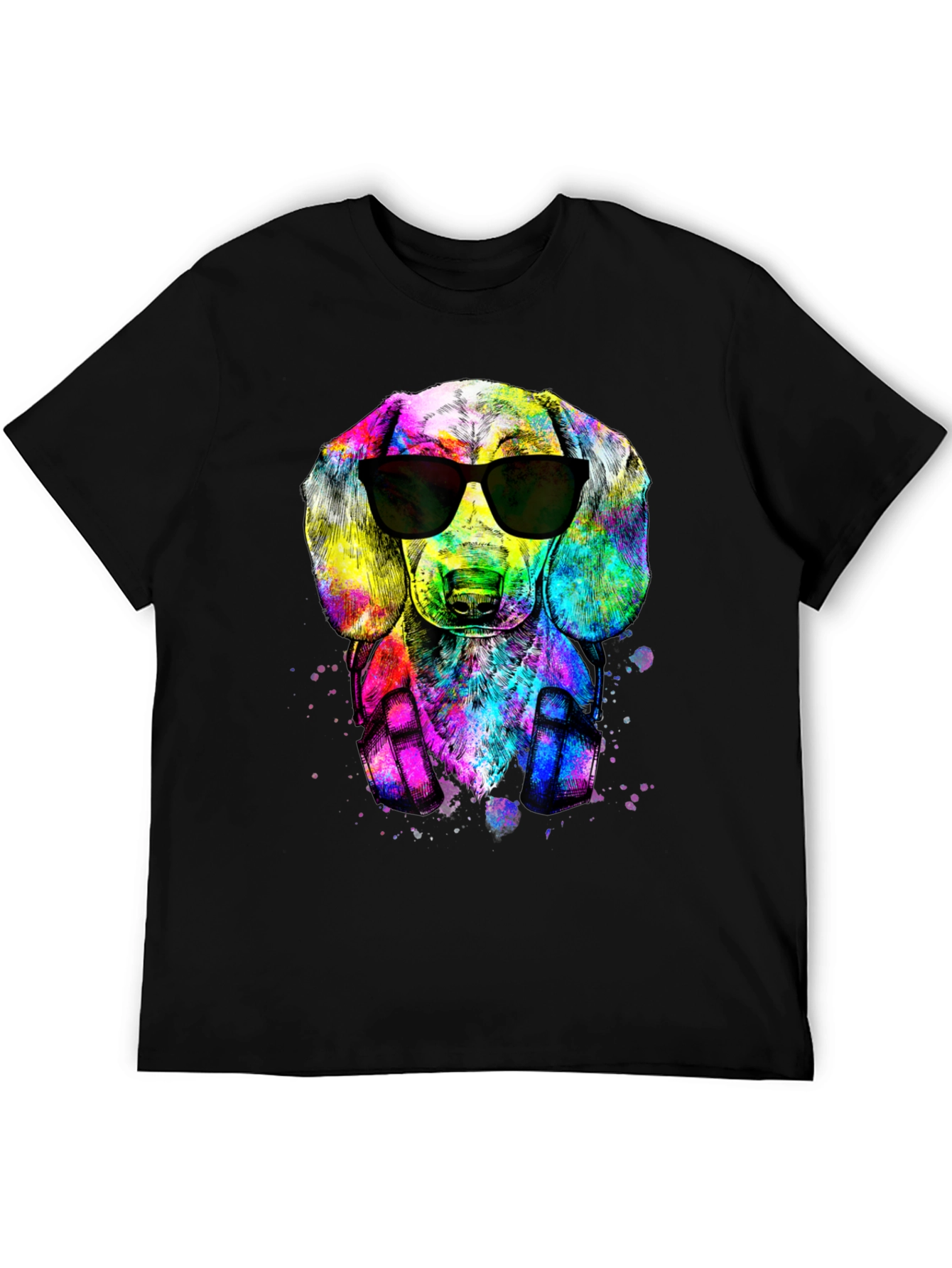 Cool Dachshund Dog T-Shirt - Black Graphic Tee
