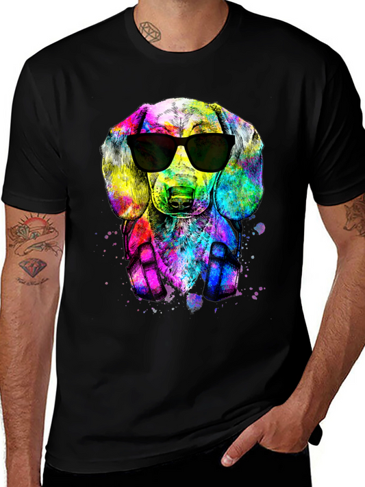 Cool Dachshund Dog T-Shirt - Black Graphic Tee