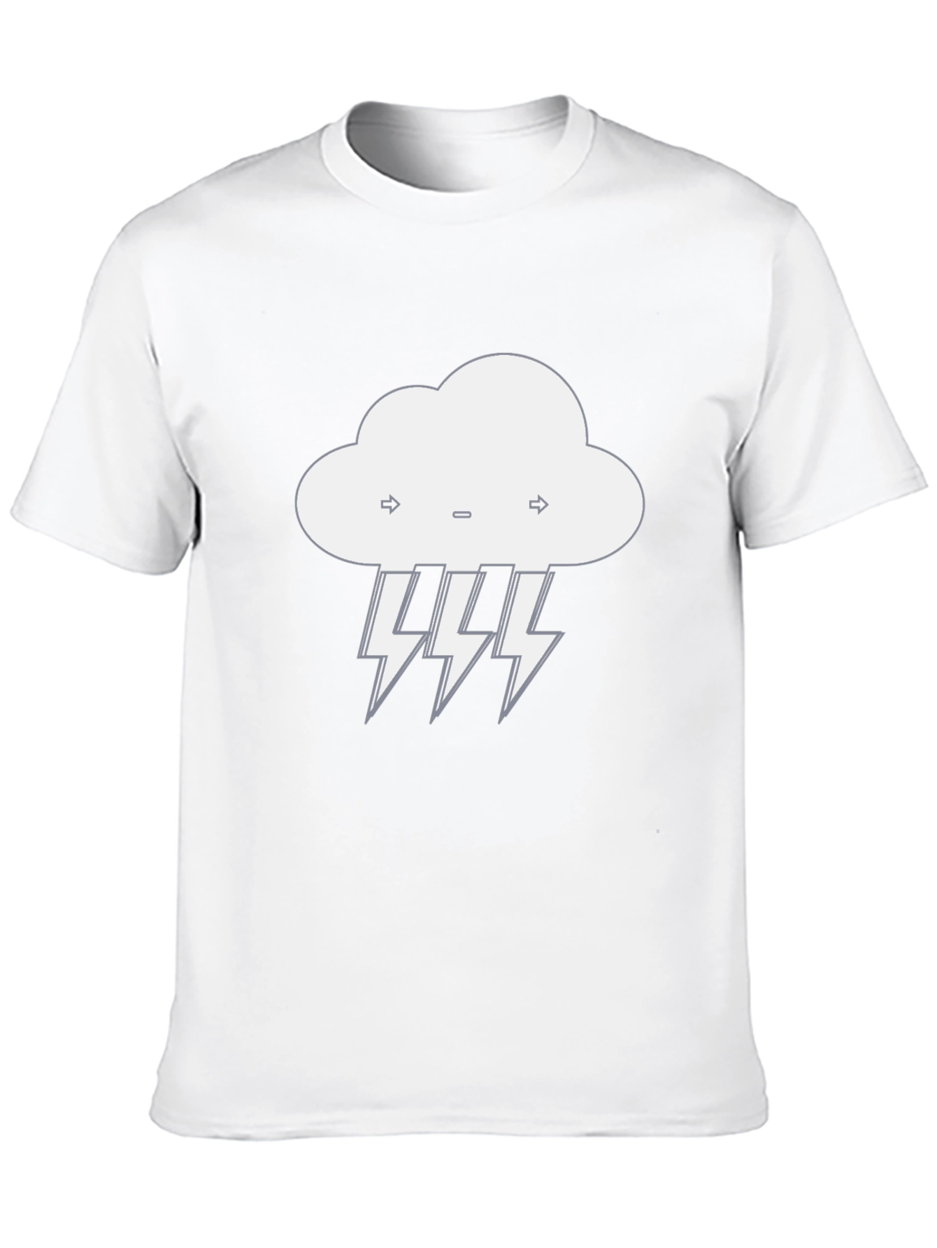 Stormy Weather Graphic Tee - Black Cotton T-Shirt