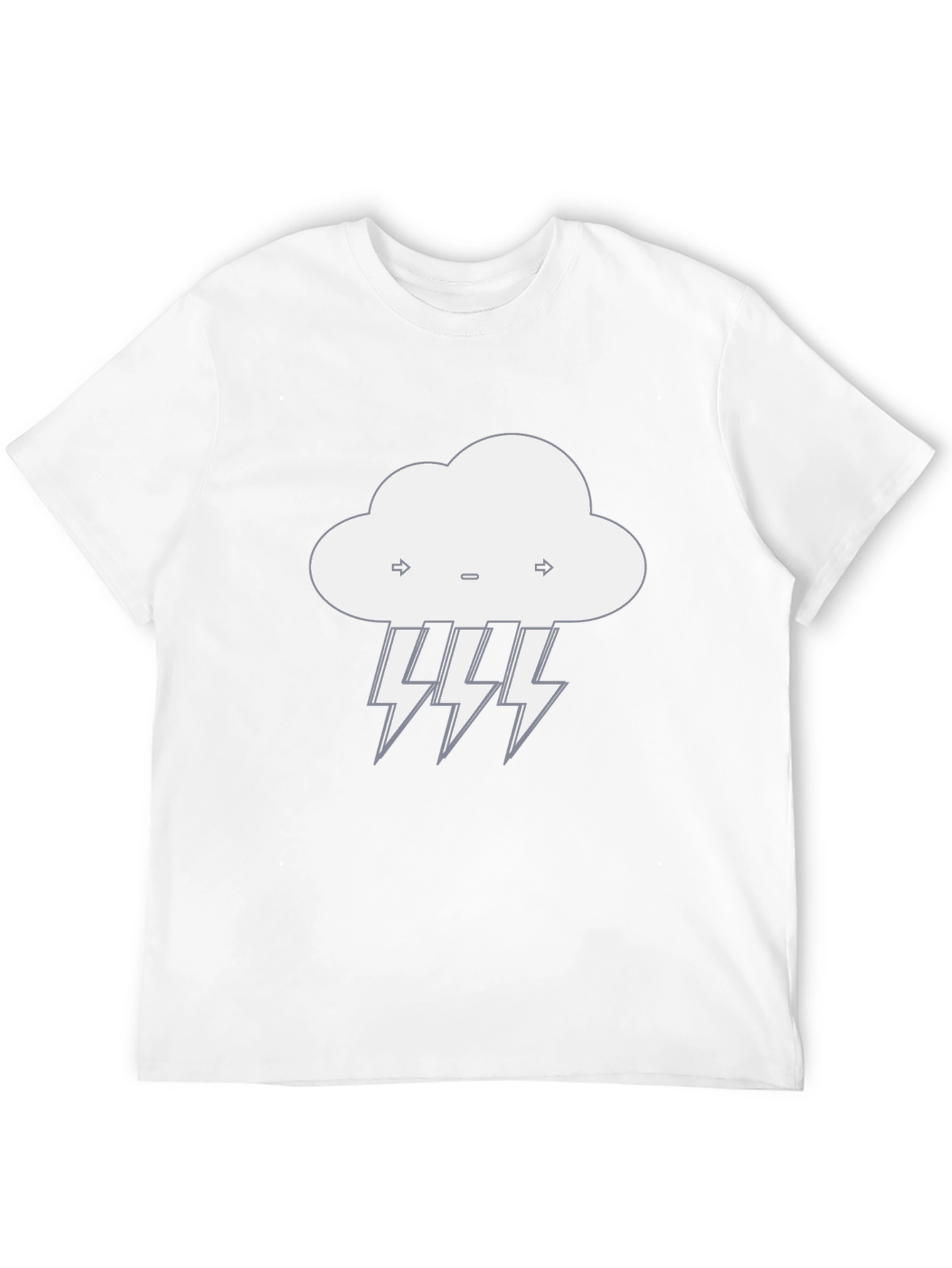 Stormy Weather Graphic Tee - Black Cotton T-Shirt