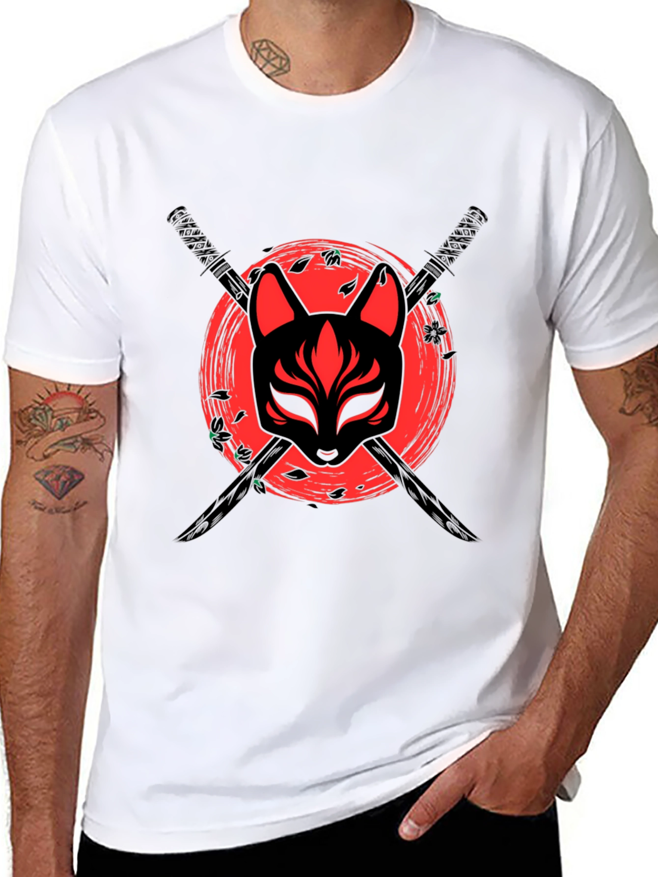 Samurai Fox Mask T-Shirt