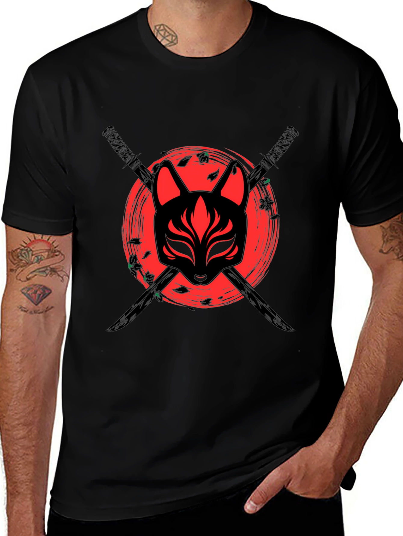 Samurai Fox Mask T-Shirt