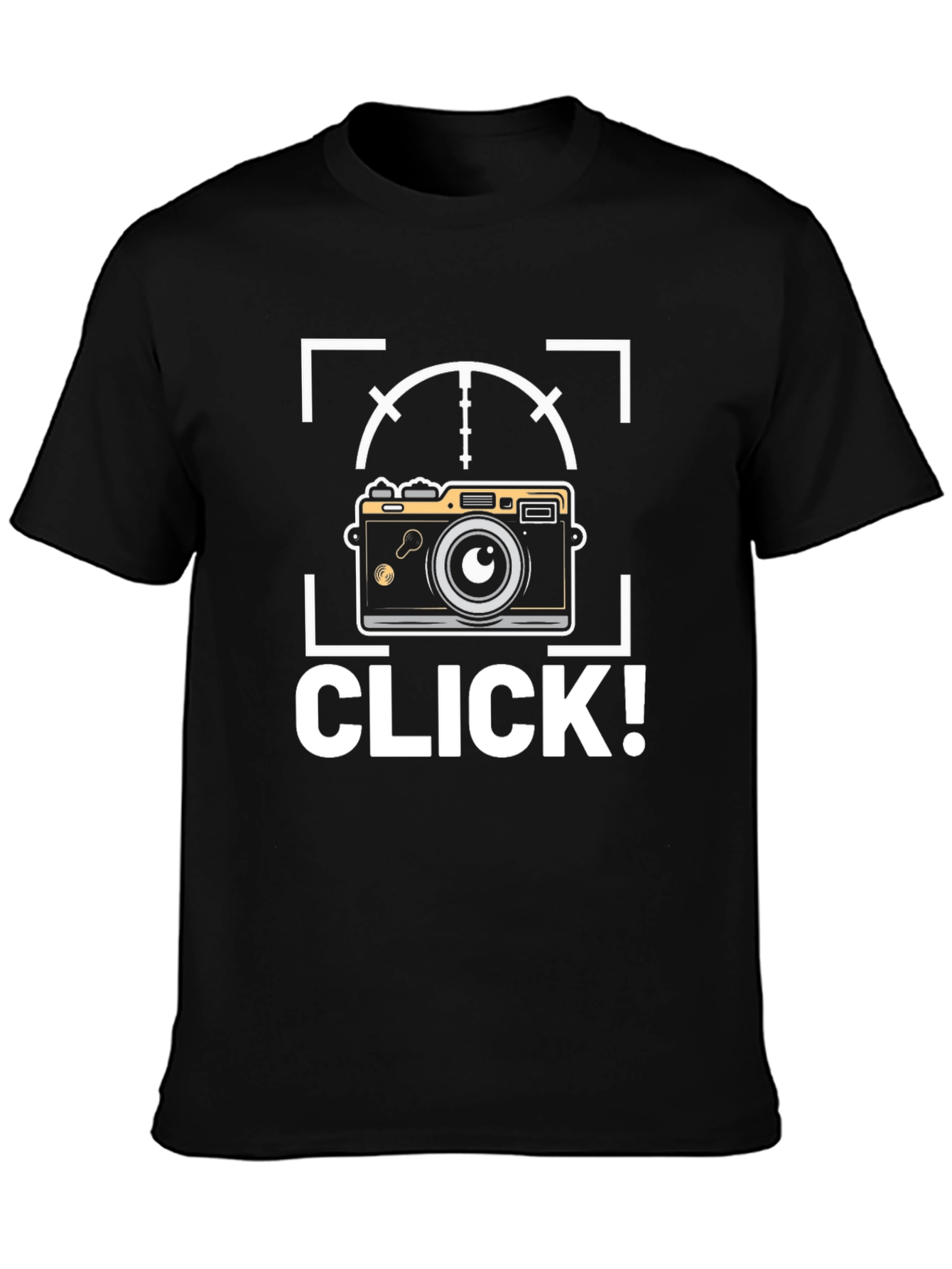 Camera Click! Black Graphic Tee