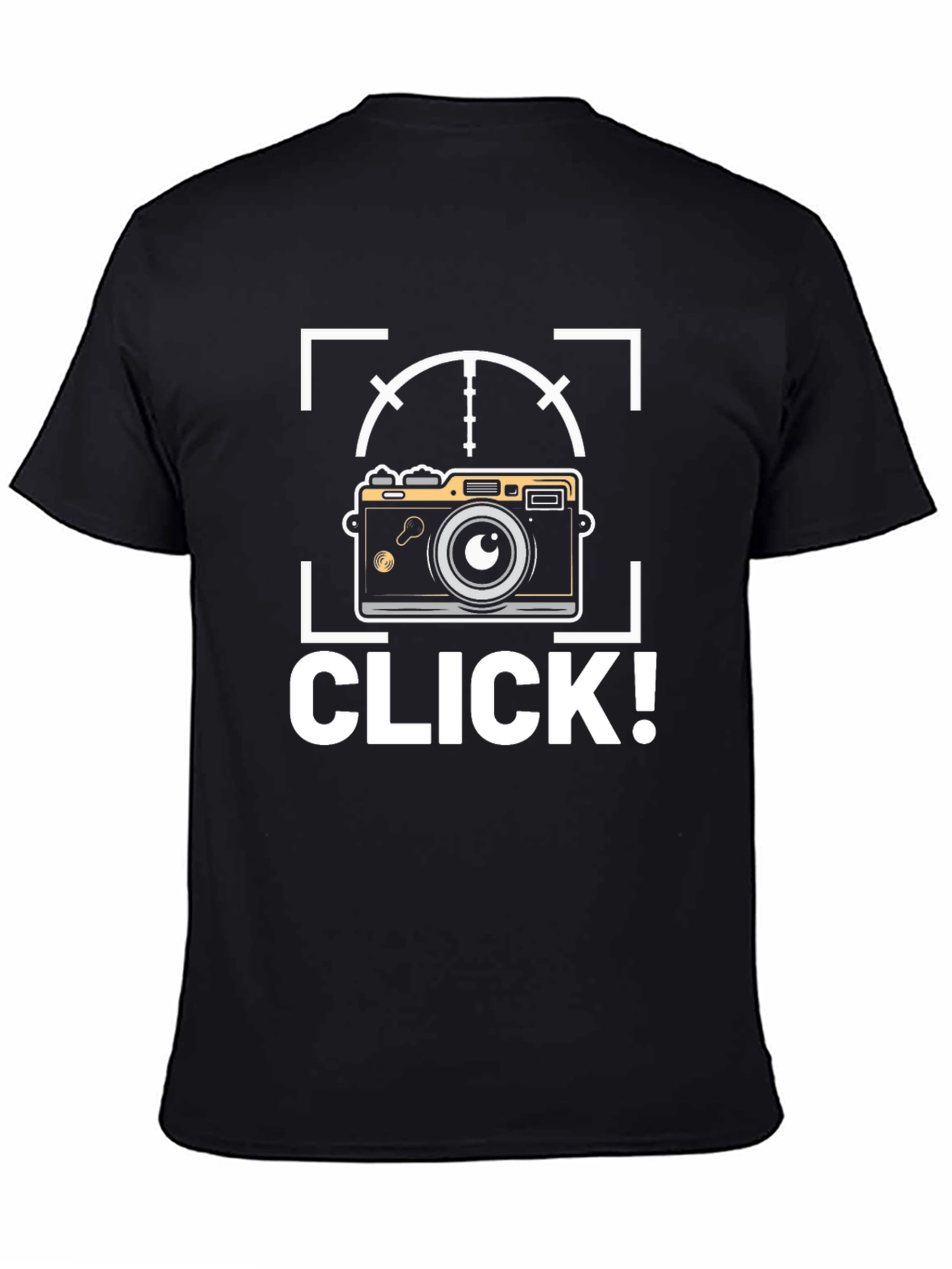 Camera Click! Black Graphic Tee