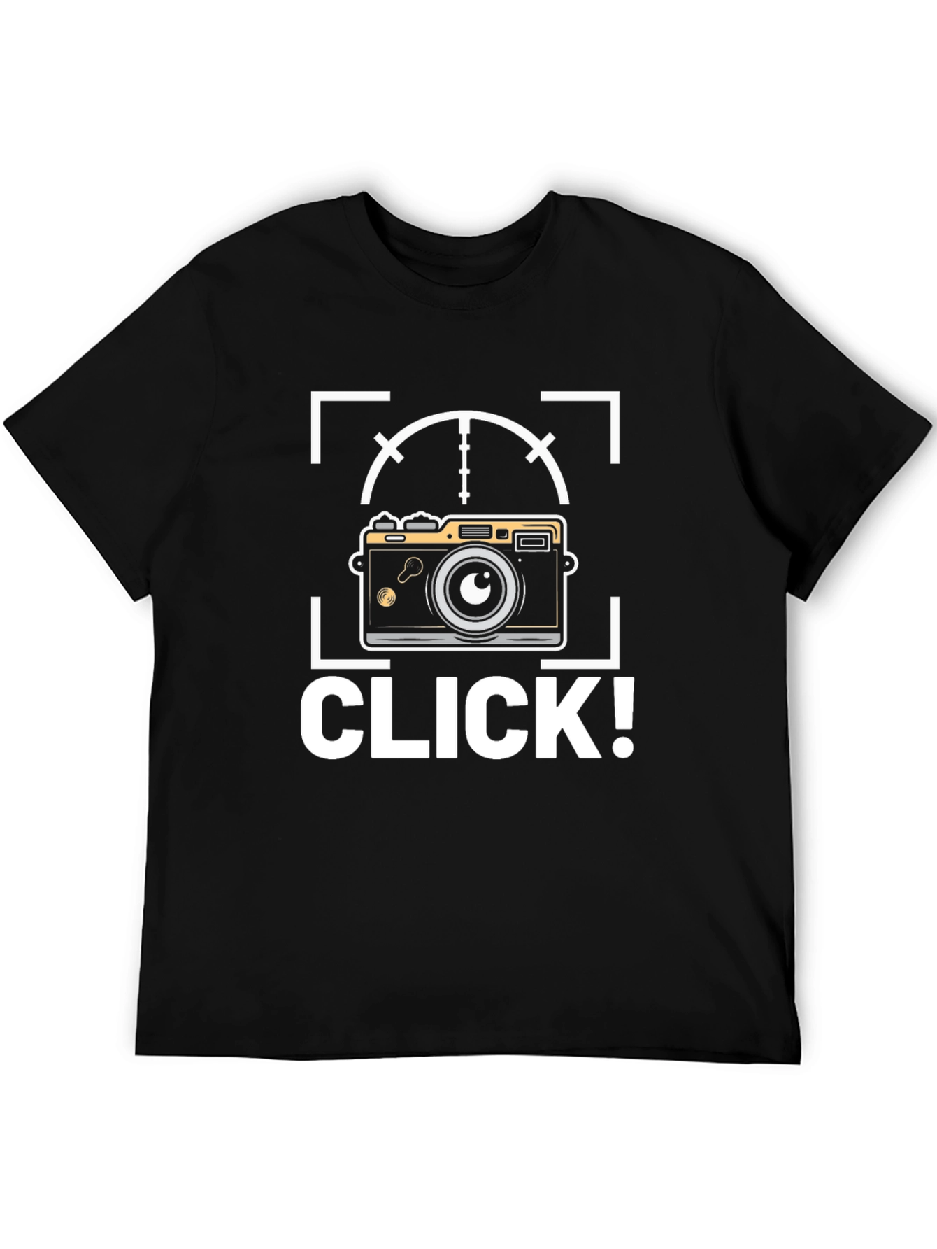 Camera Click! Black Graphic Tee