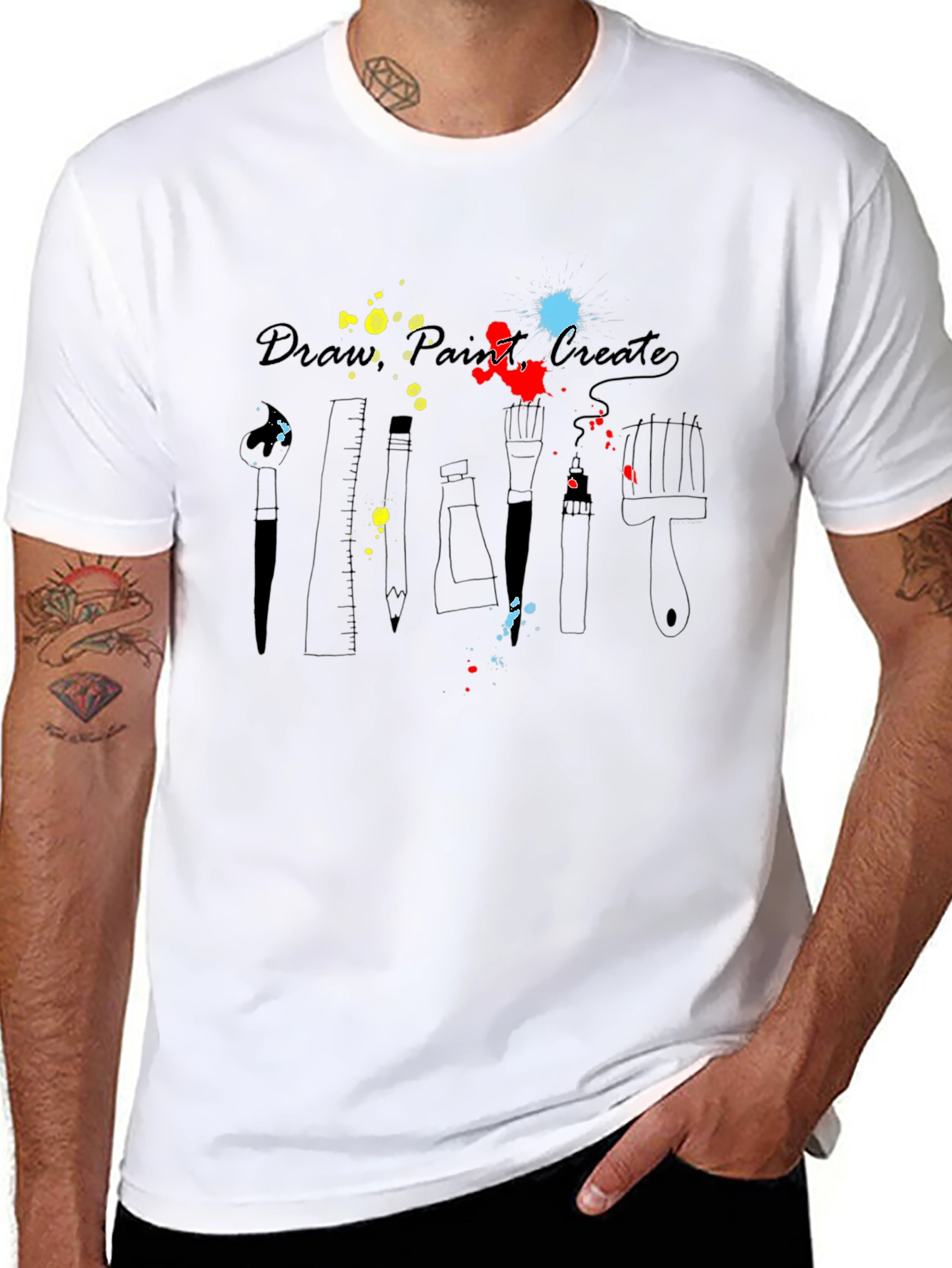 Artists Palette T-Shirt - Draw Paint Create