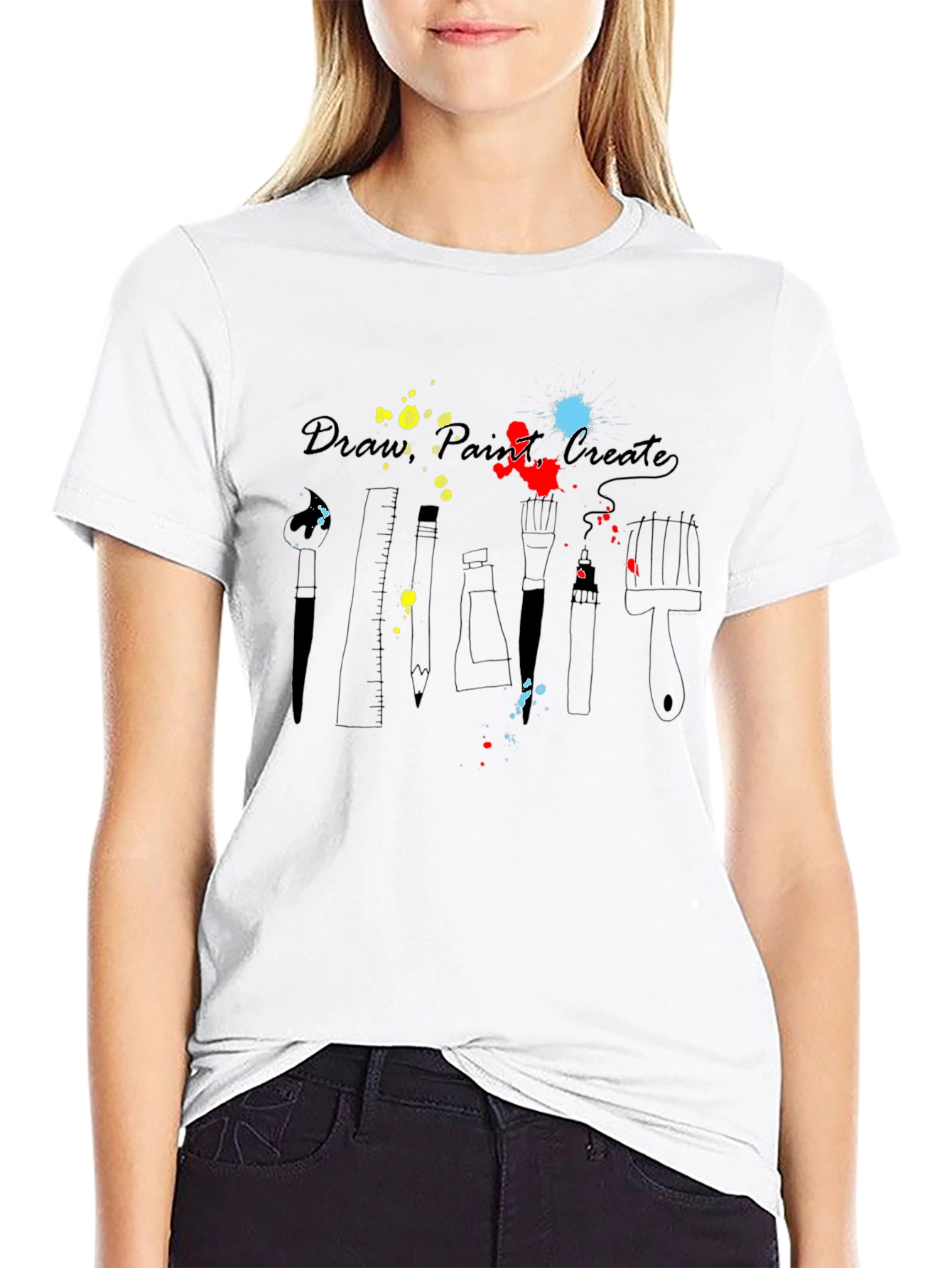Artists Palette T-Shirt - Draw Paint Create
