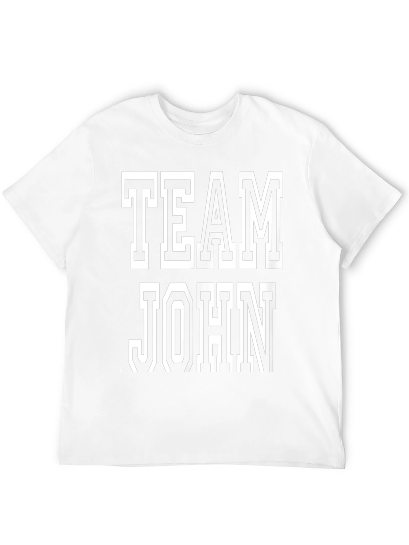 Team John T-Shirt - Black Cotton Tee