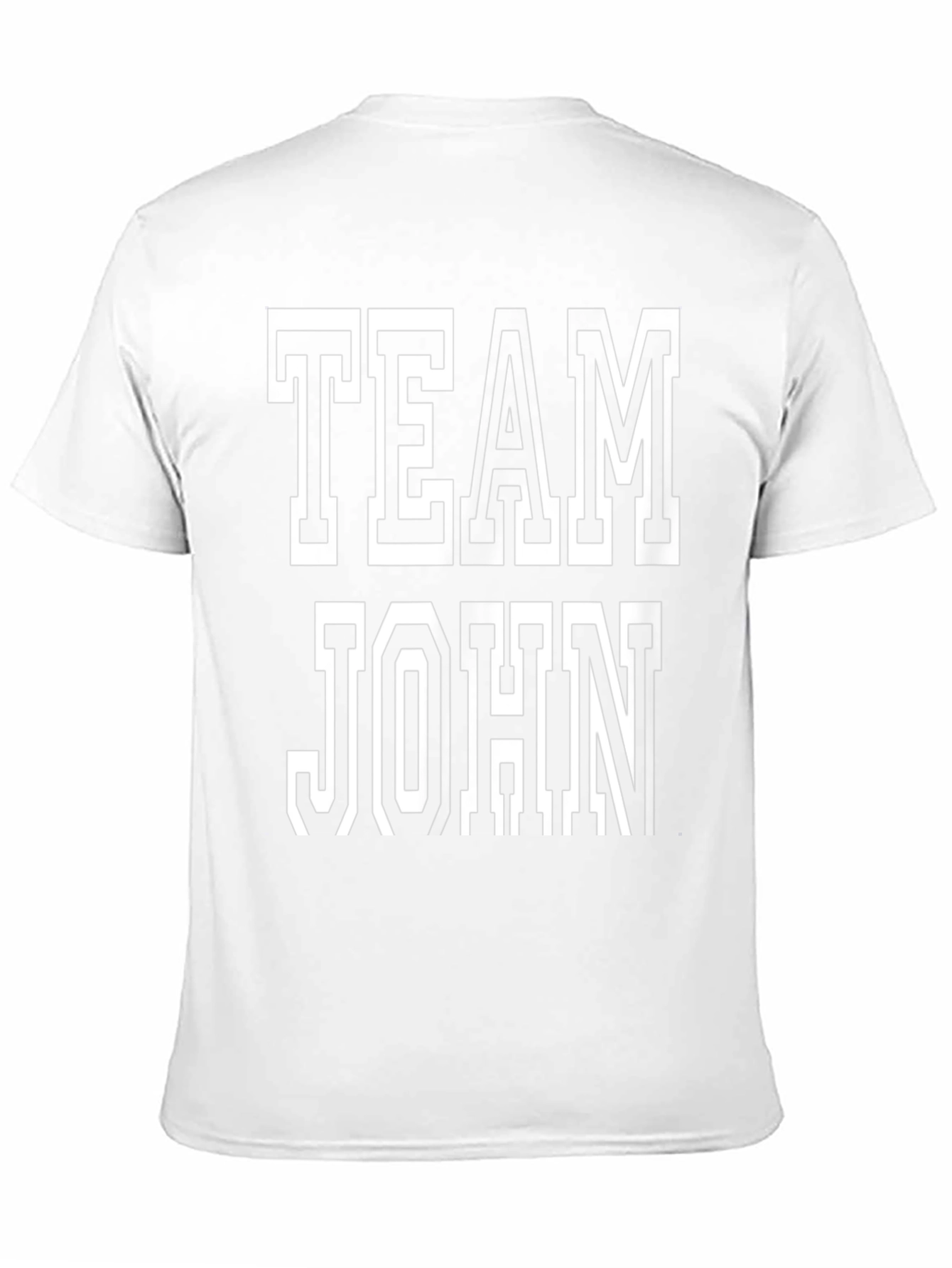 Team John T-Shirt - Black Cotton Tee