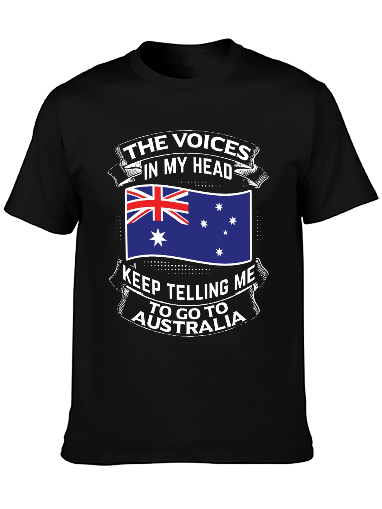 Australia Flag T-Shirt - The Voices In My Head