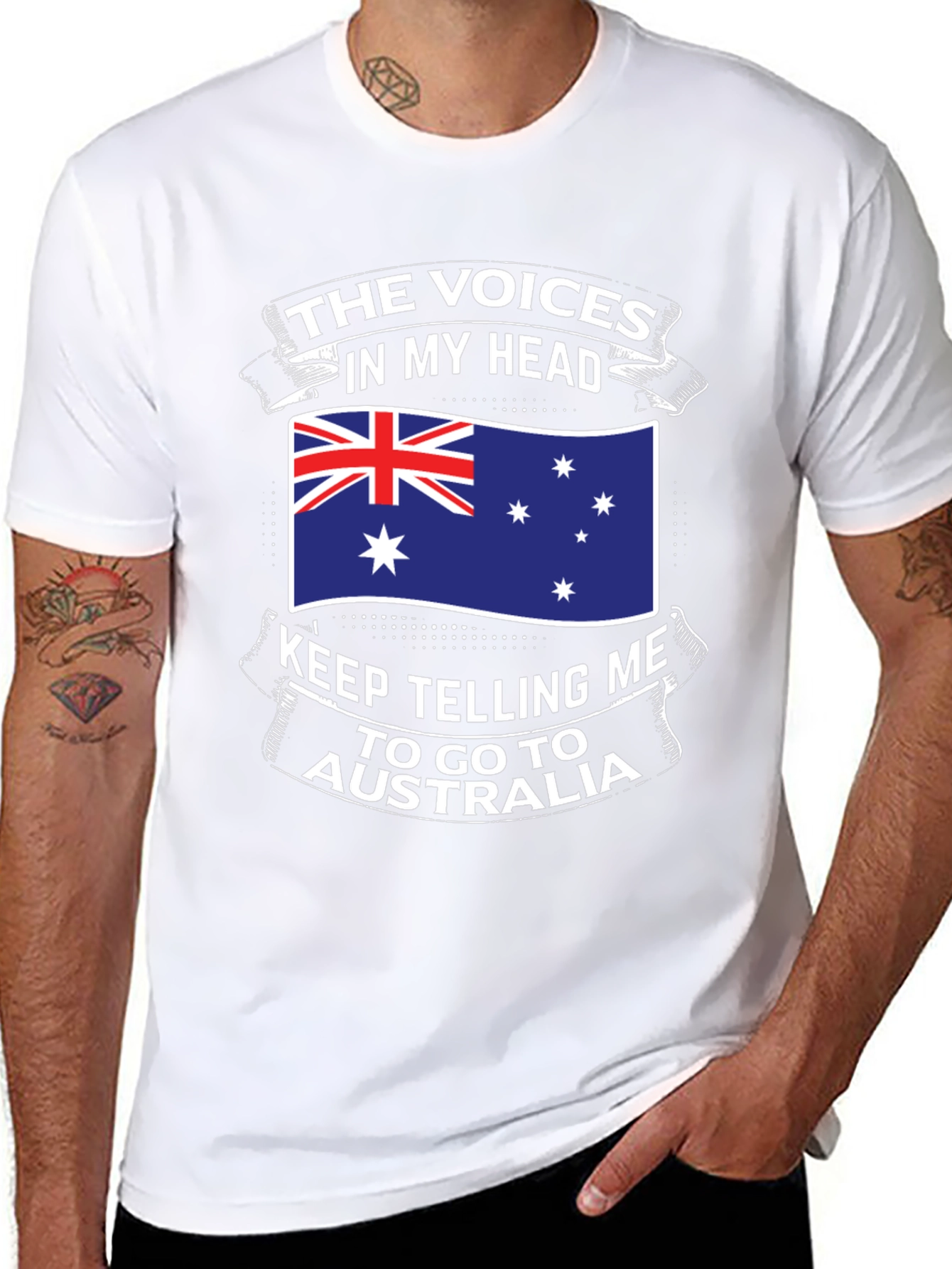 Australia Flag T-Shirt - The Voices In My Head