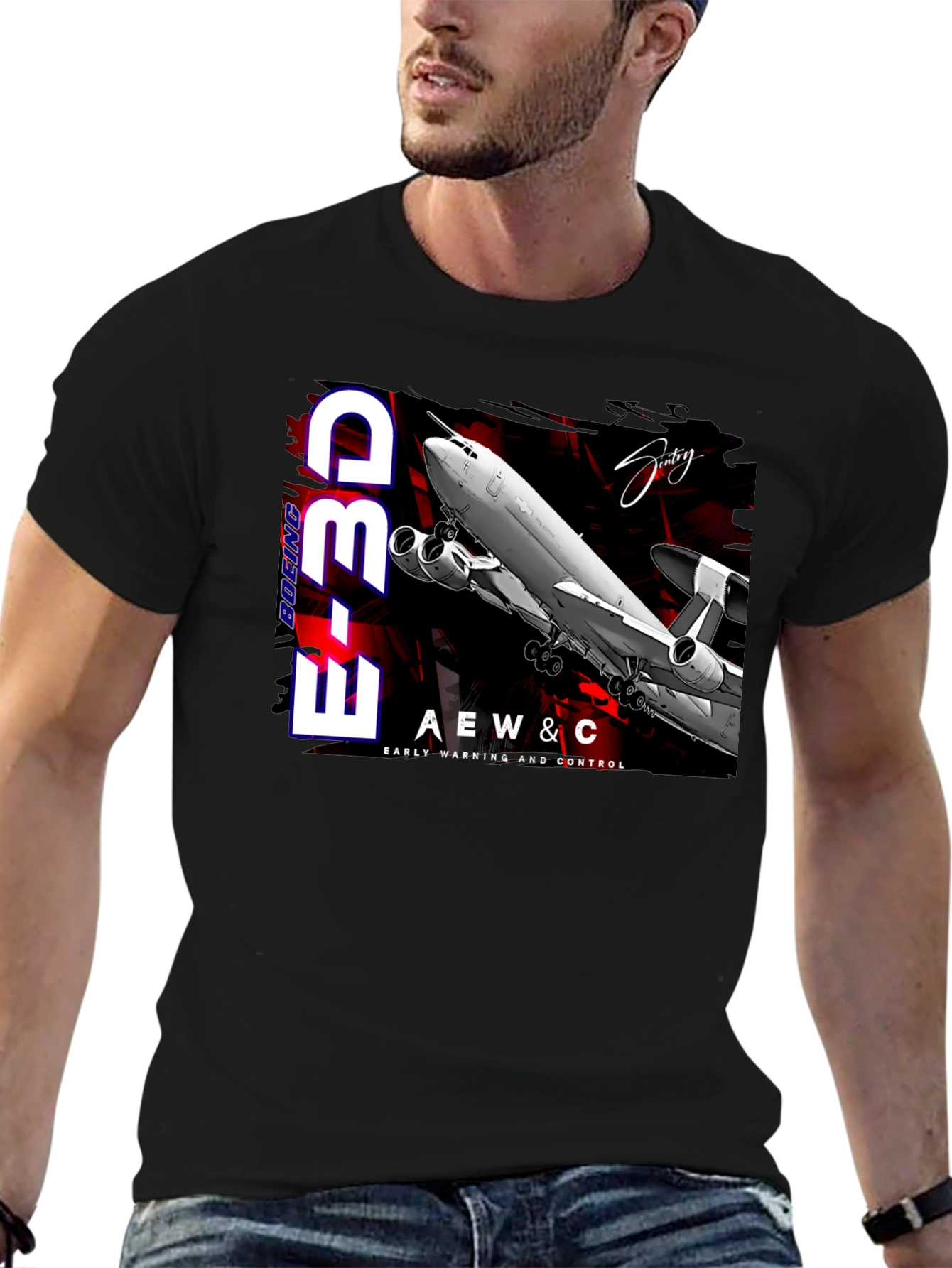 Boeing E-3D AEW&C T-Shirt - Early Warning & Control
