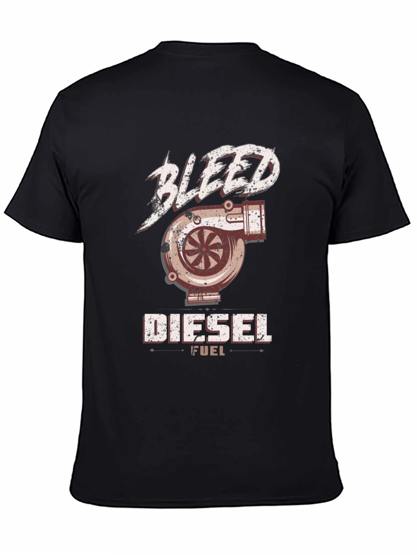 Bleed Diesel Fuel Graphic T-Shirt - Turbo Engine Design