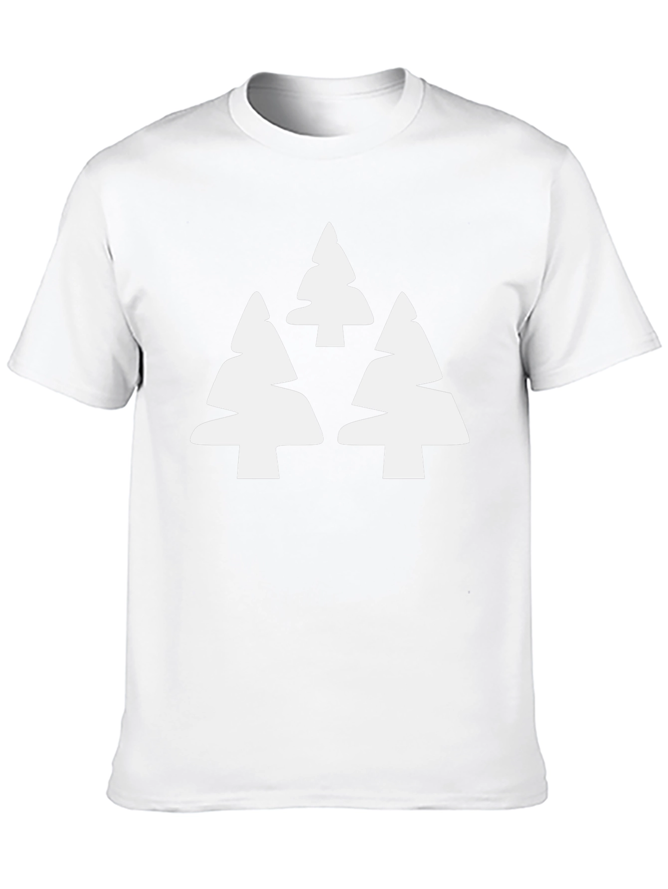 Modern Tree Graphic Tee - Black Casual T-Shirt