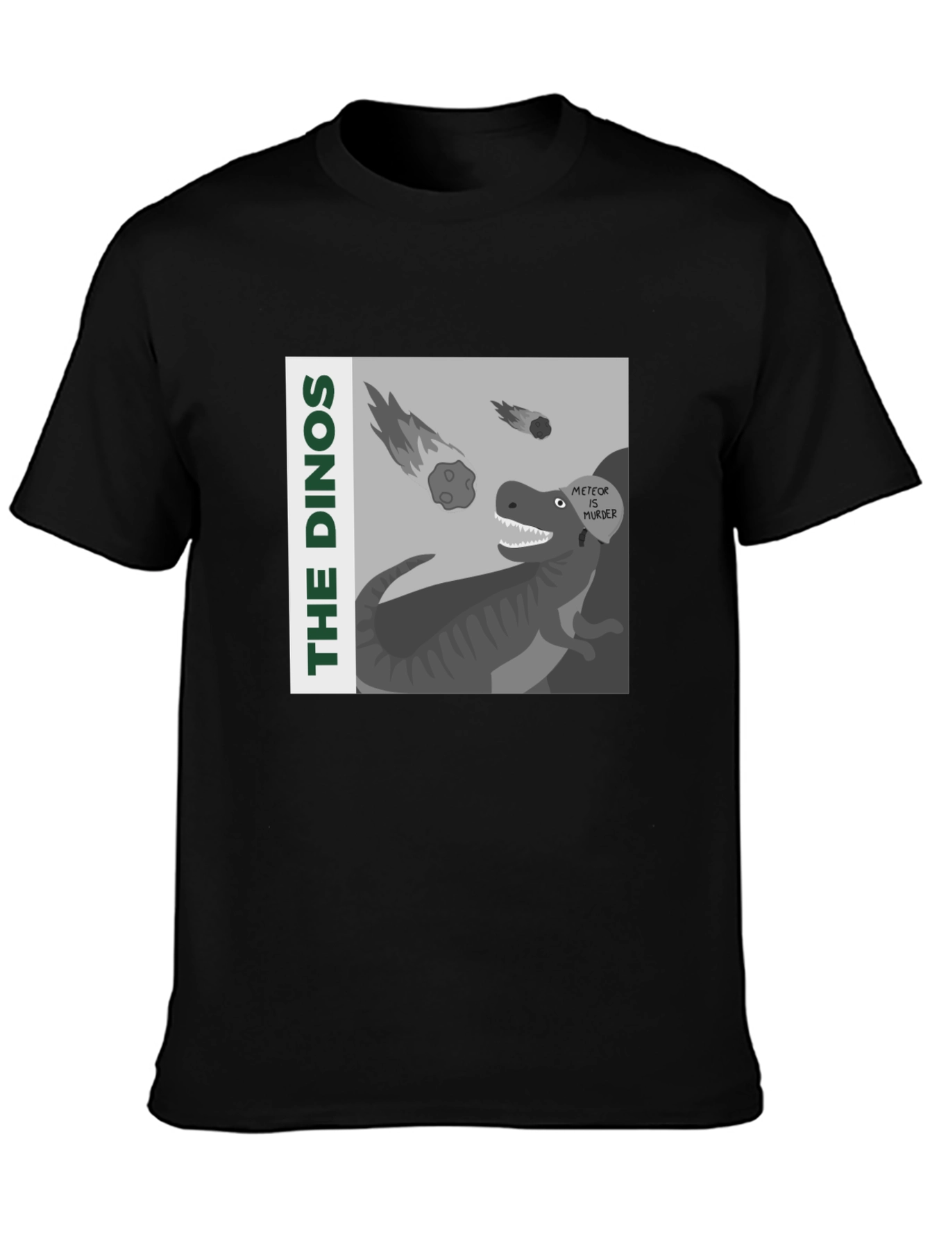 The Dinos Meteor Murder Graphic T-Shirt