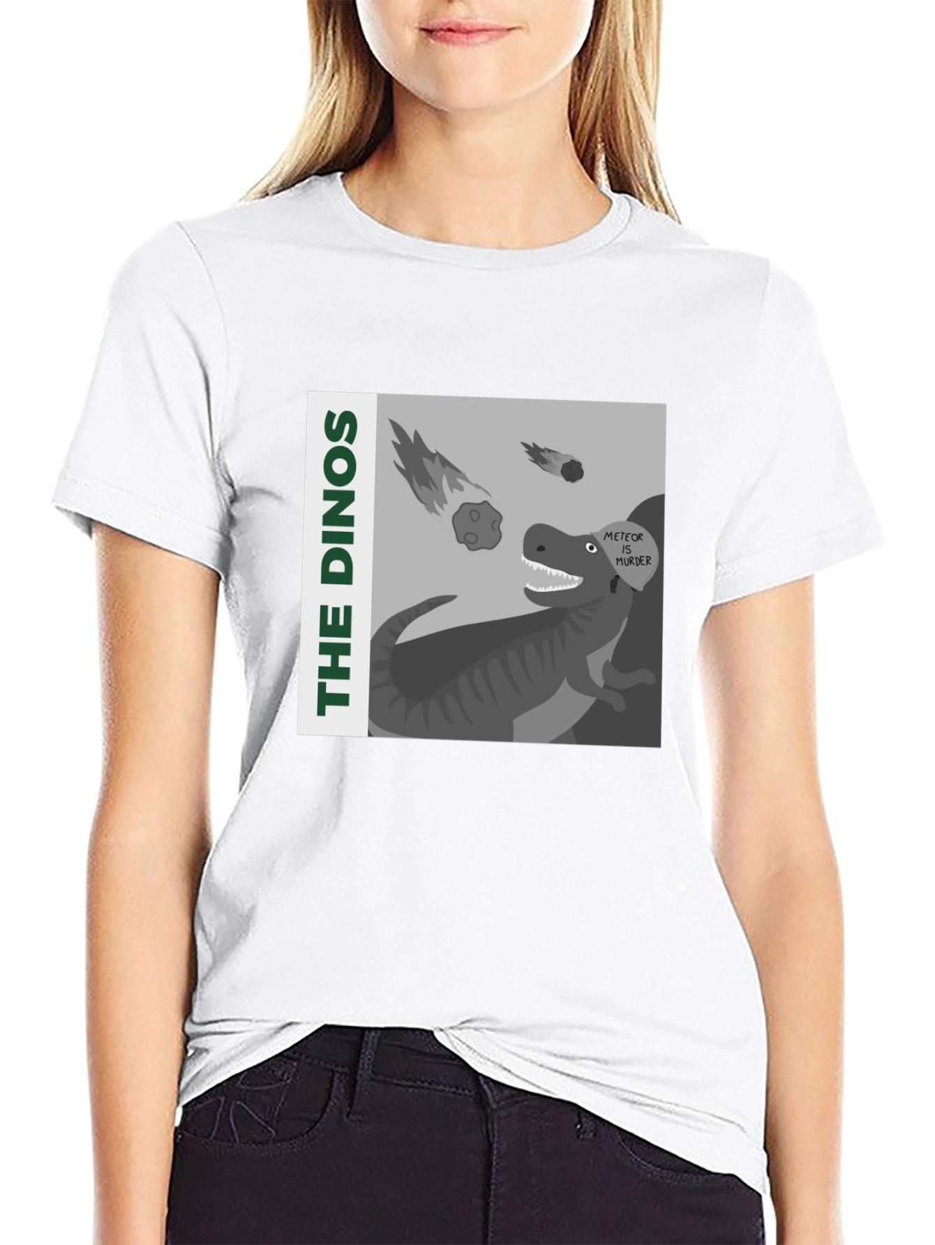 The Dinos Meteor Murder Graphic T-Shirt