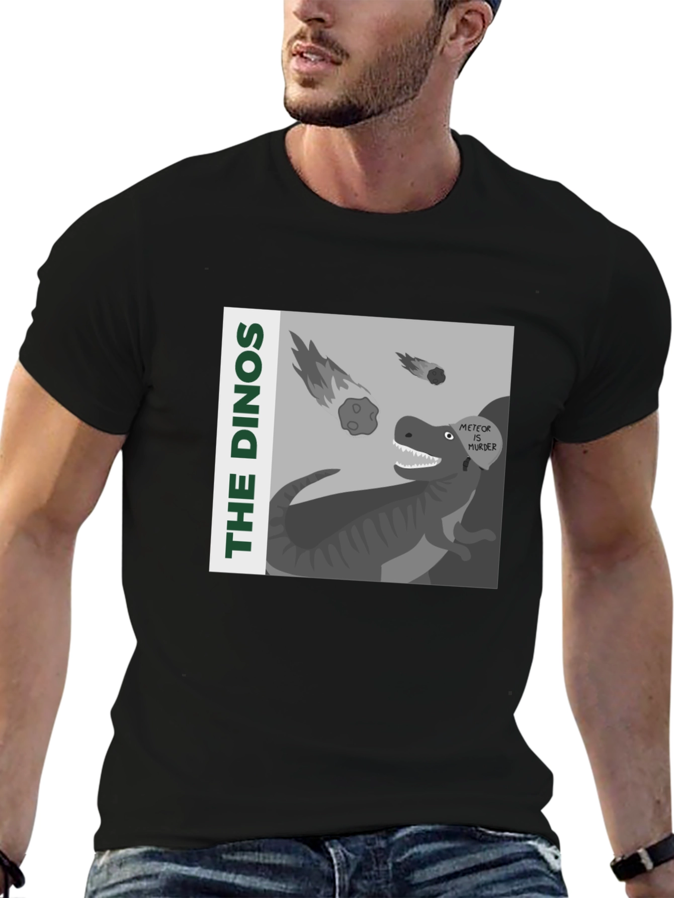 The Dinos Meteor Murder Graphic T-Shirt