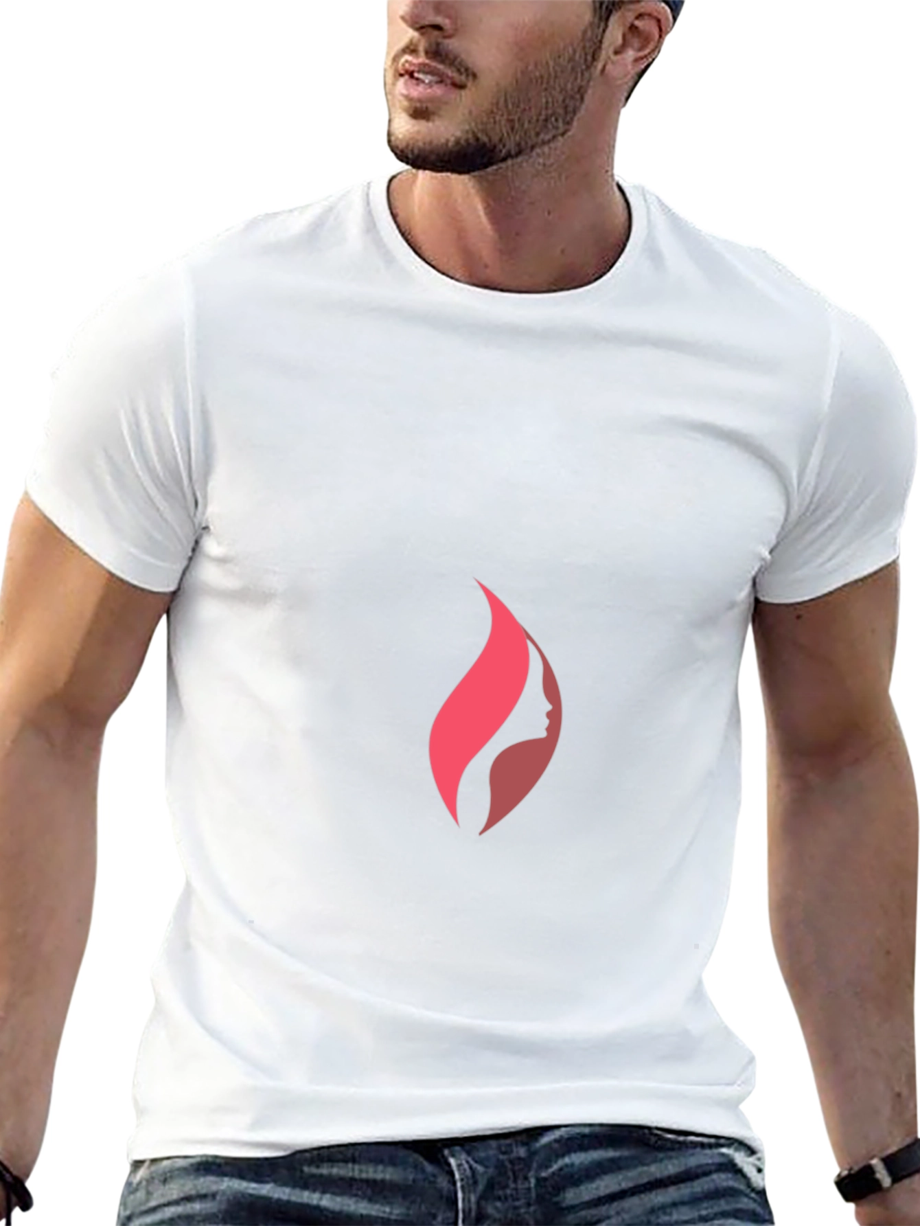 Silhouette Flame Graphic Tee - Stylish & Unique