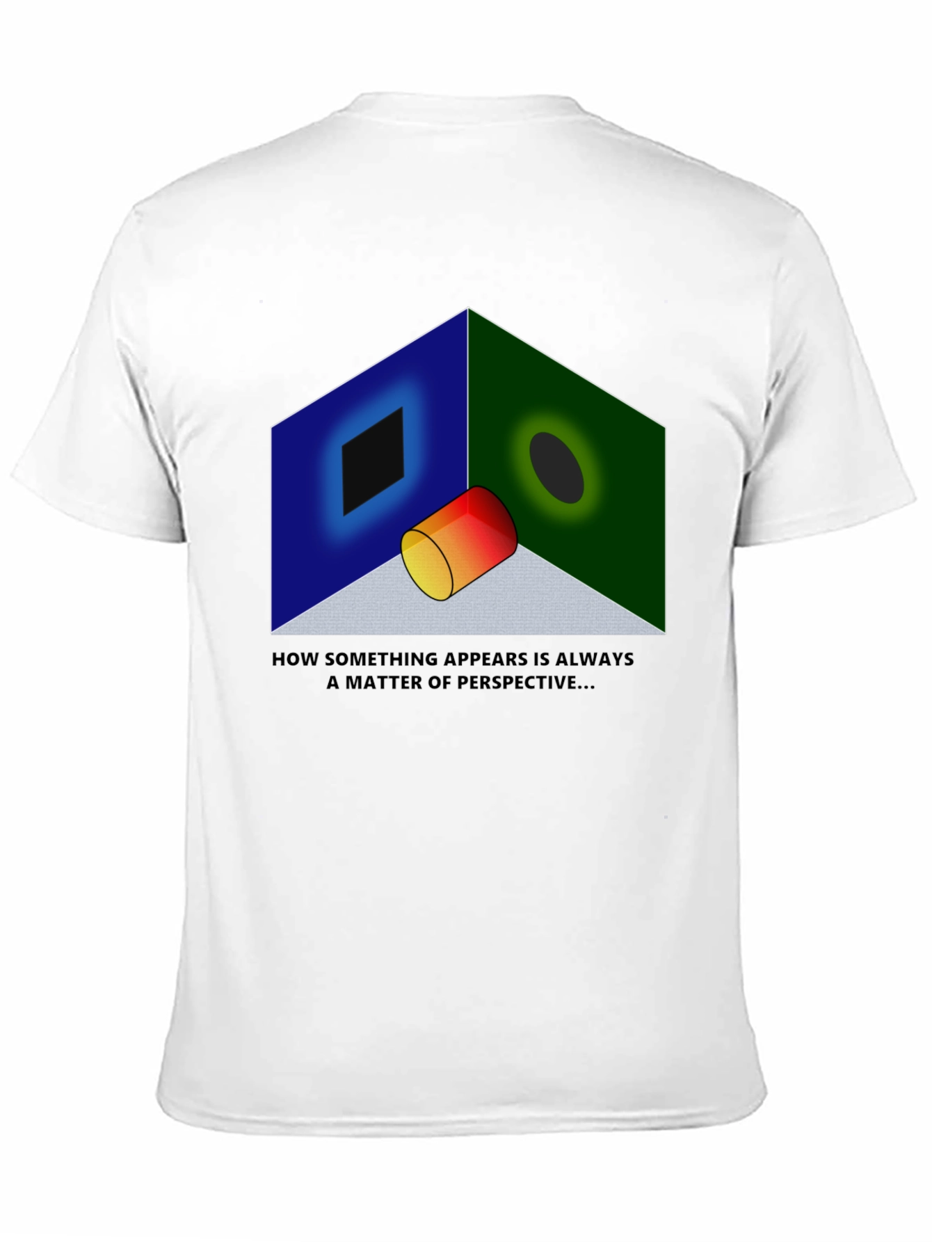 Perspective Illusion Graphic T-Shirt - Optical Design