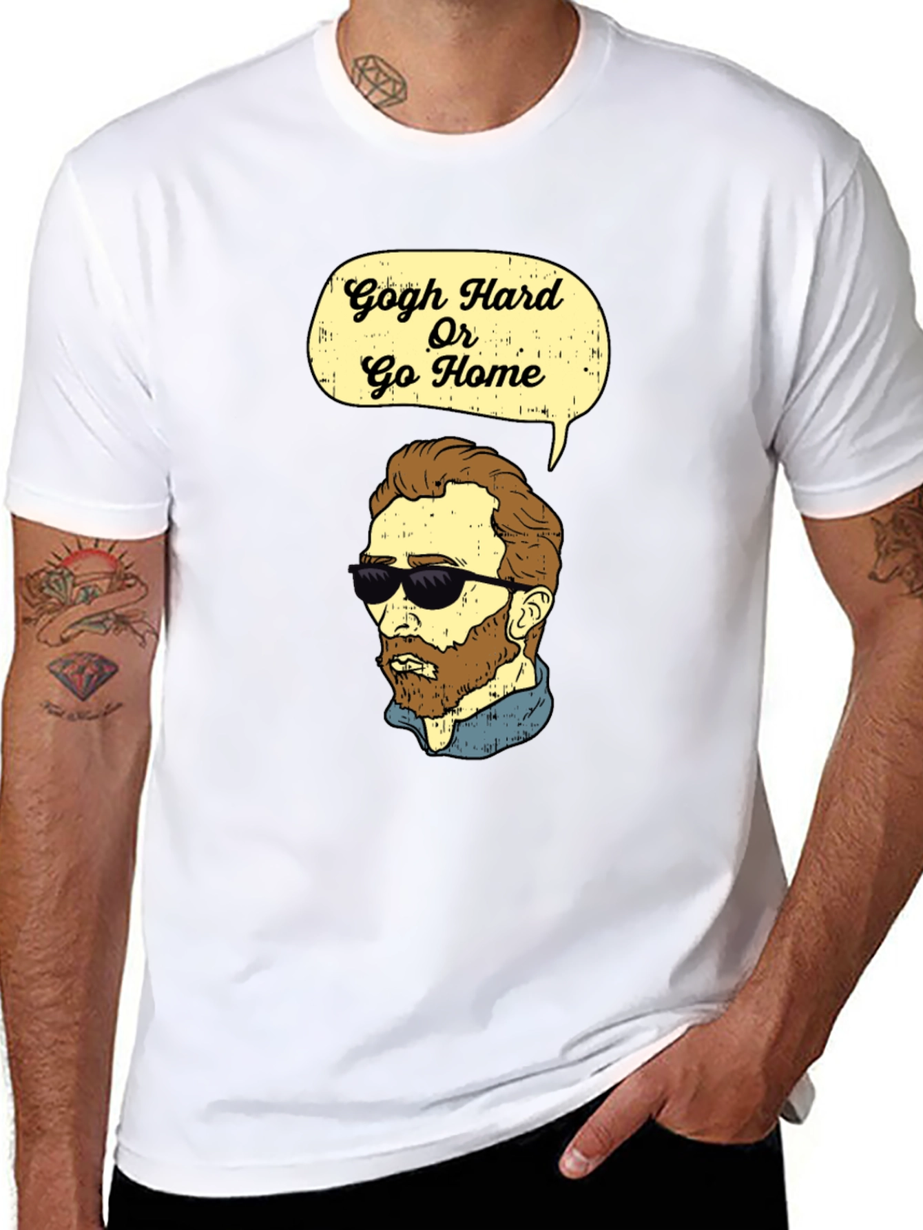 Gogh Hard Or Go Home Graphic T-Shirt