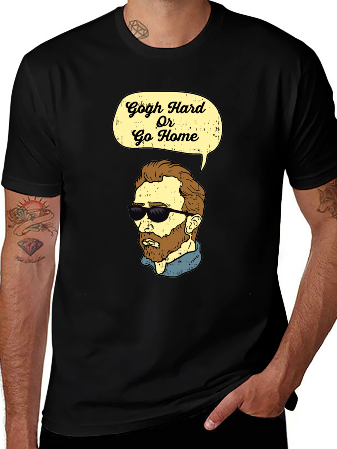 Gogh Hard Or Go Home Graphic T-Shirt