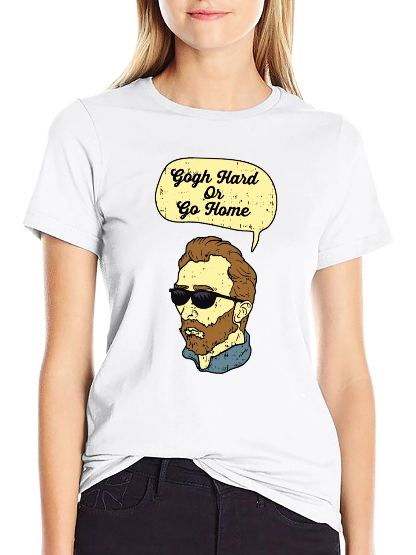 Gogh Hard Or Go Home Graphic T-Shirt